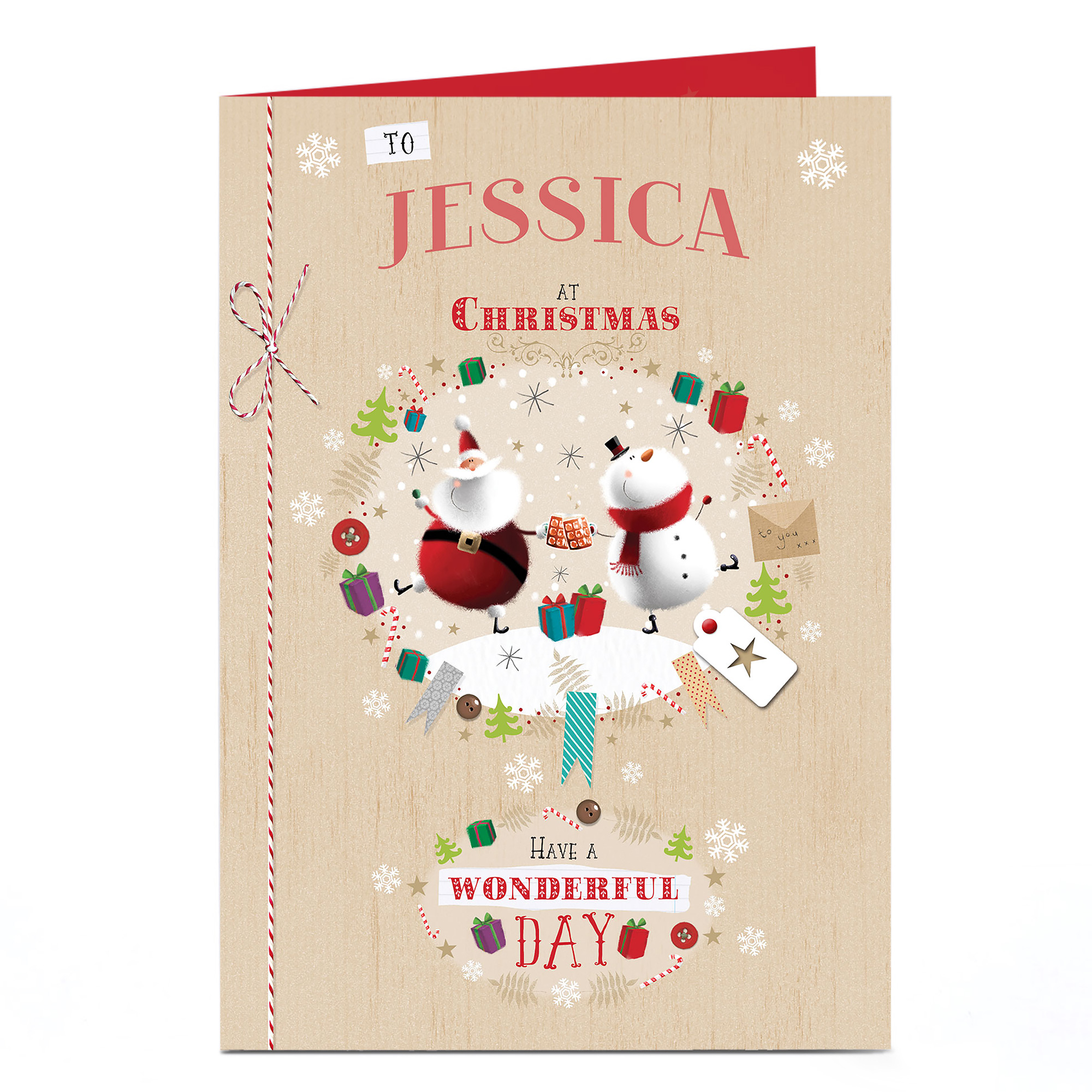 Personalised Christmas Card - Have A Wonderful Day