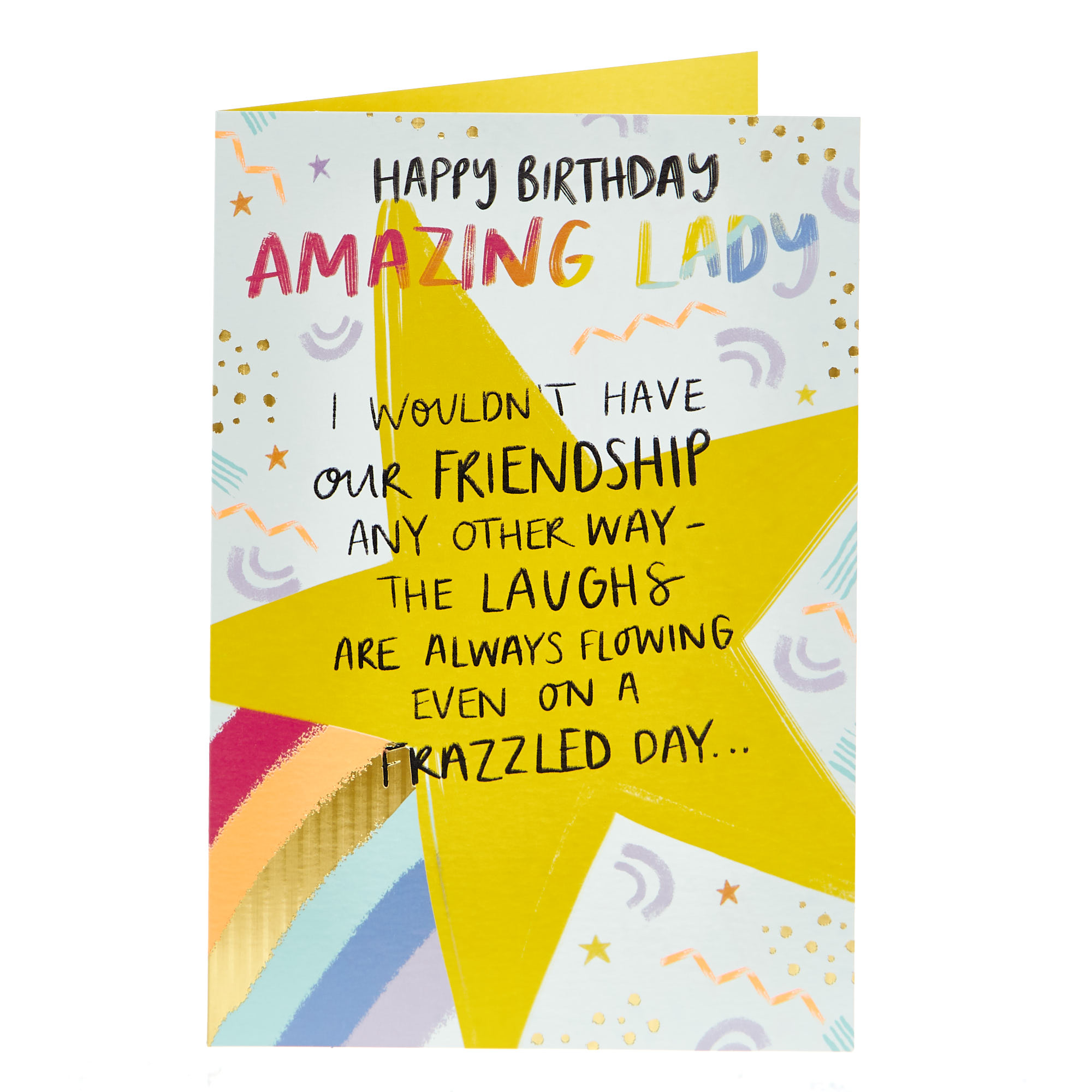 Birthday Card - Female Friend Amazing Lady