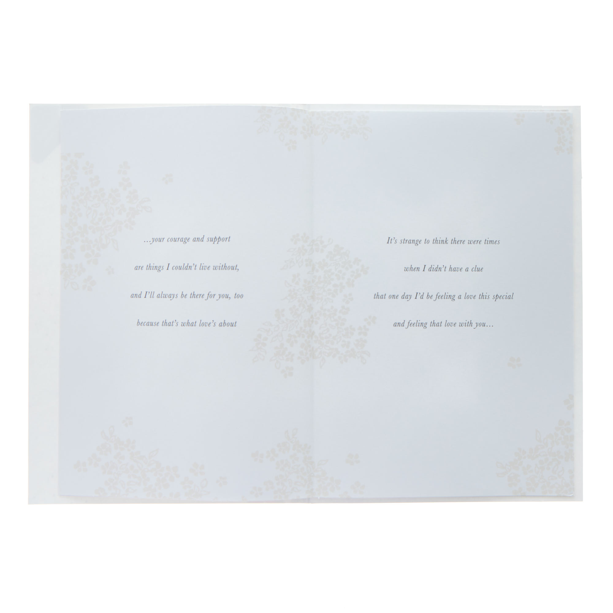 Lady In My Life Floral Border Valentine's Day Card 