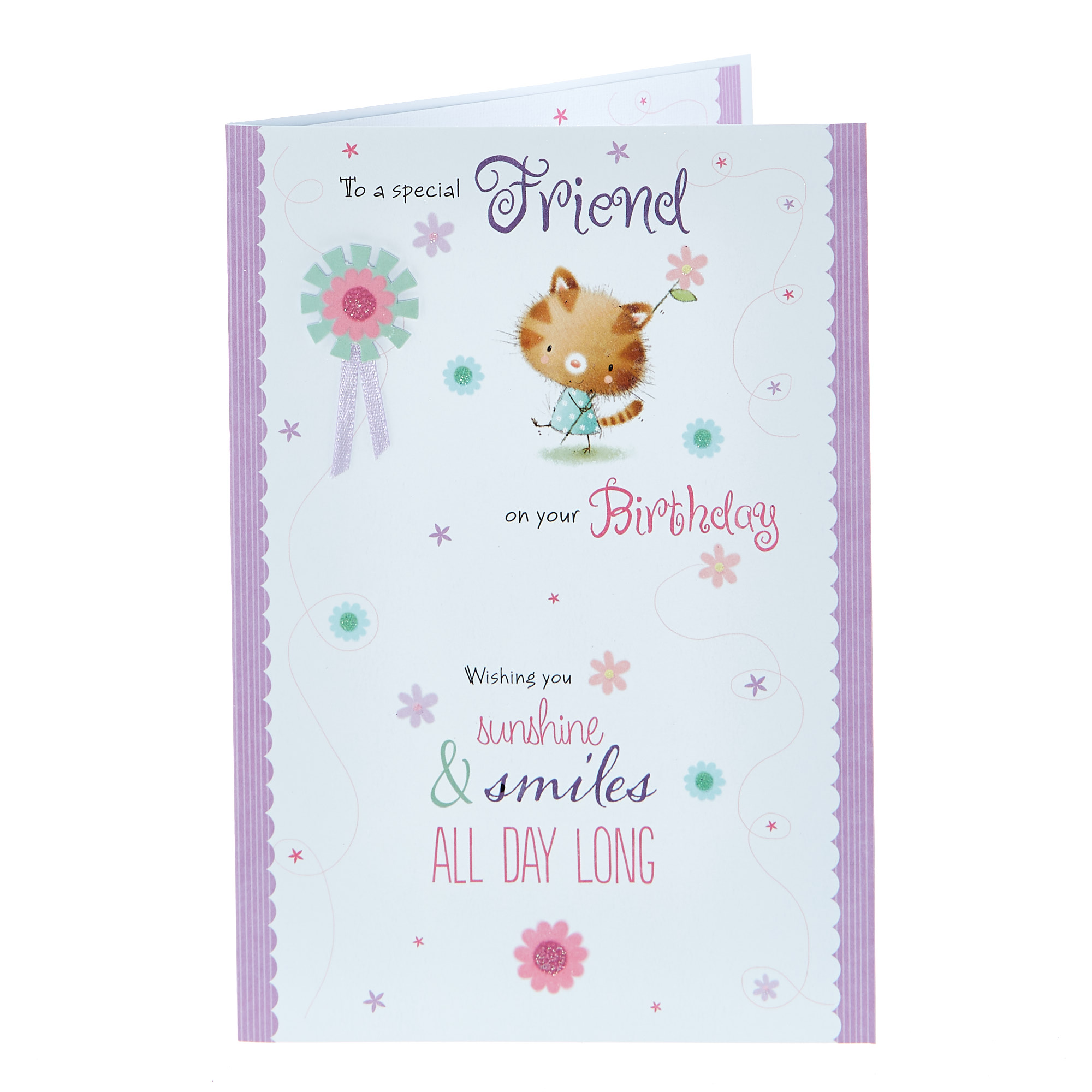 Birthday Card - Special Friend Sunshine & Smiles 