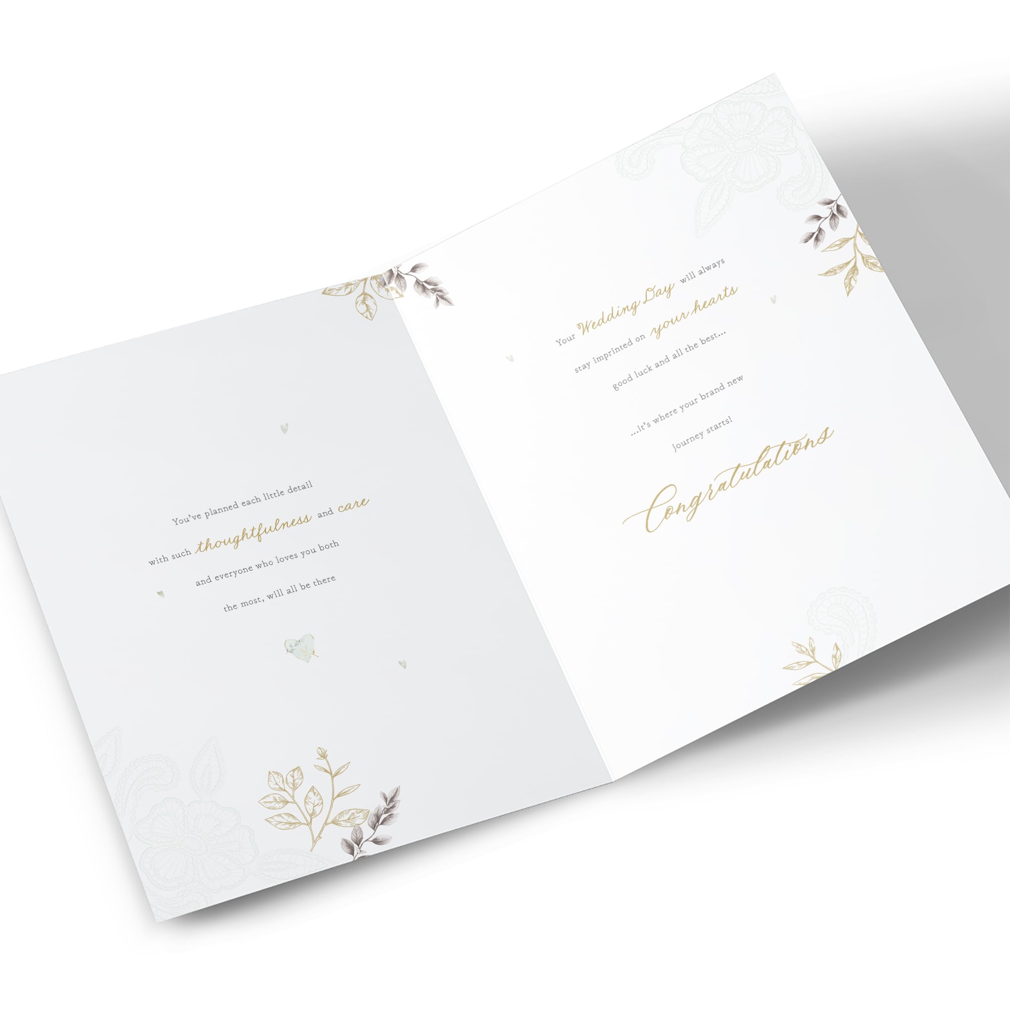 Wedding Card - Begin A Lifetime of Happy Wedded Bliss