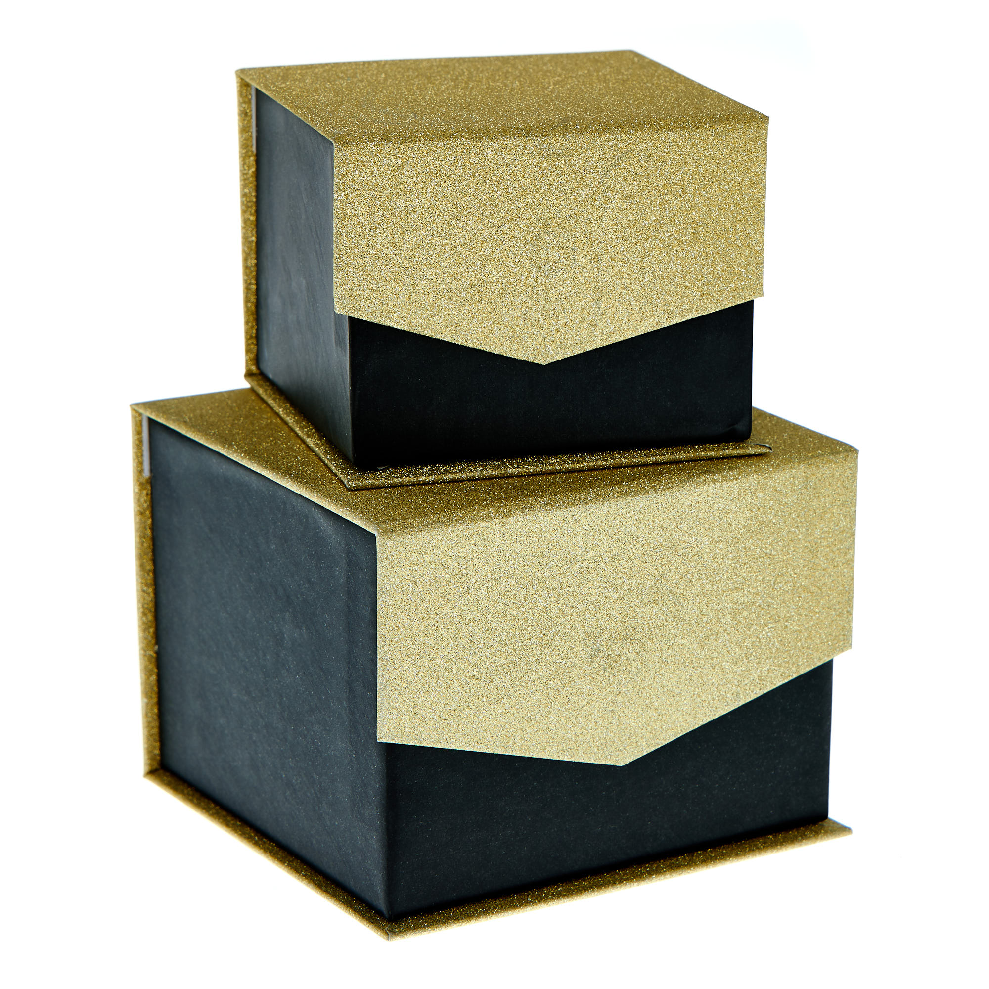 Black & Gold Jewellery Gift Boxes - Set Of 3