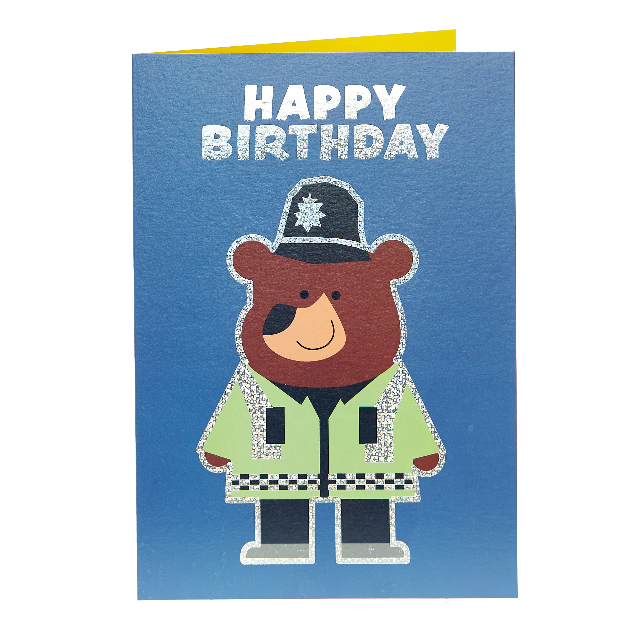 City Heroes Birthday Card - Police Bear