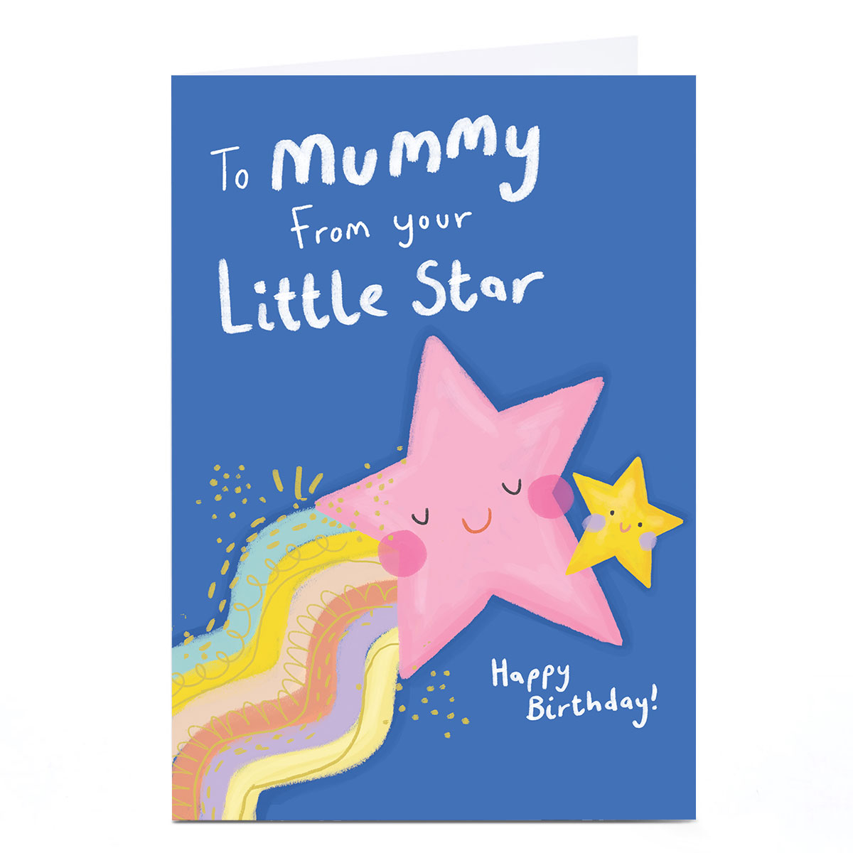 Personalised Birthday Card - From Your Little Star, Mummy