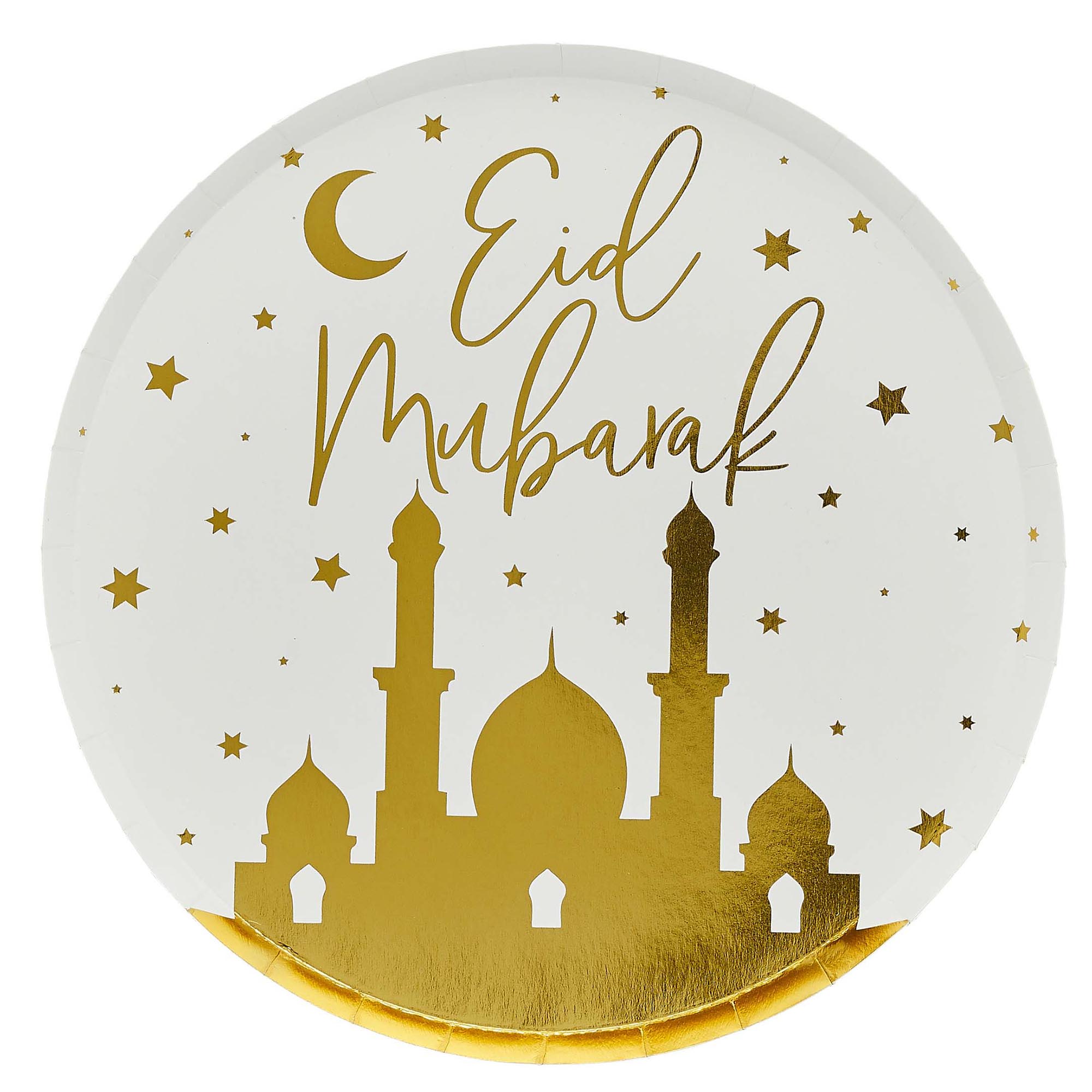 Eid Party Tableware & Decorations Bundle - 8 Guests