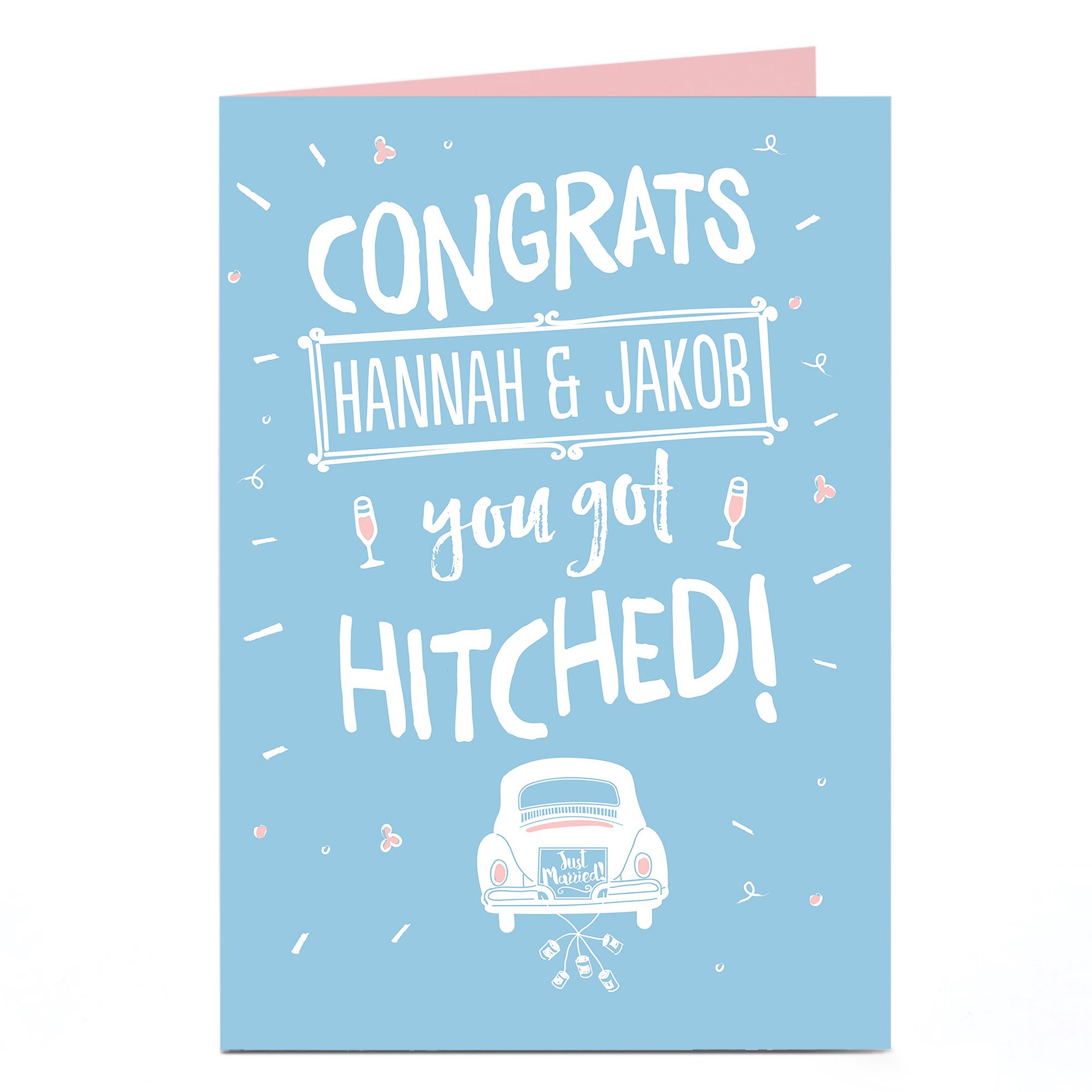Personalised Wedding Card - You Got Hitched!