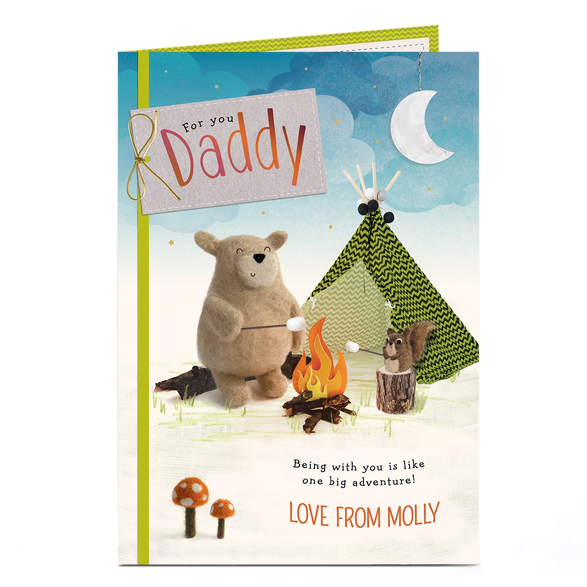 Personalised Father's Day Card - Daddy Camping