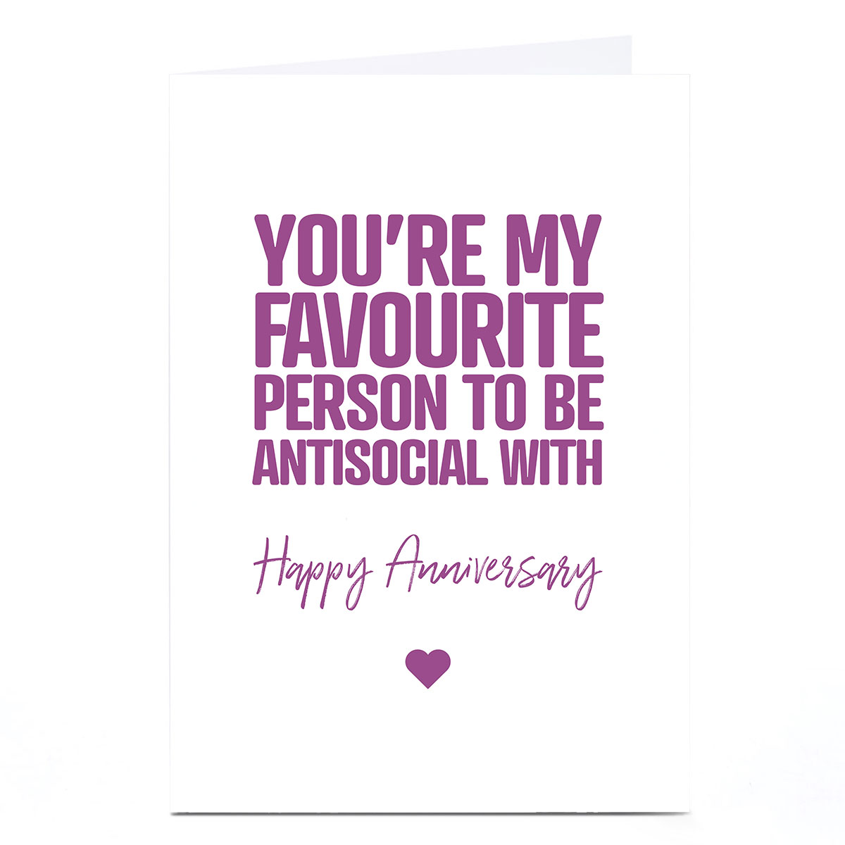 Personalised Punk Anniversary Card - You're my Favourite
