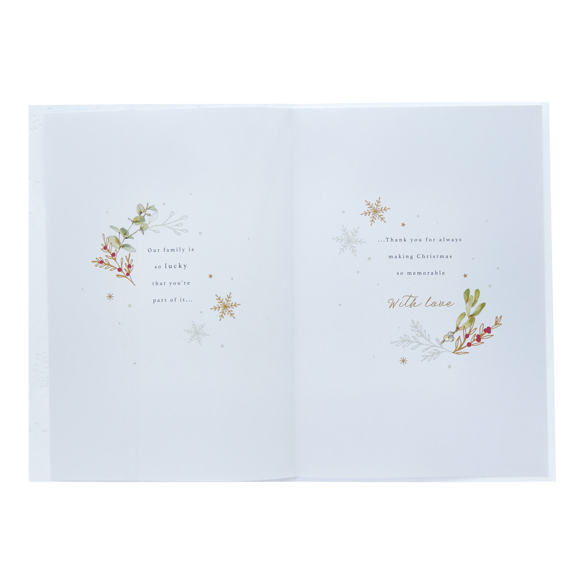 Brother Foliage & Verse Christmas Card