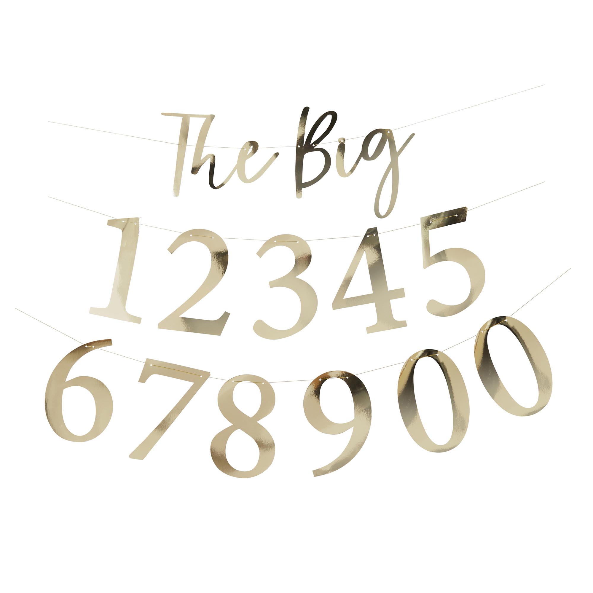 Gold The Big Milestone Customisable Card Banner