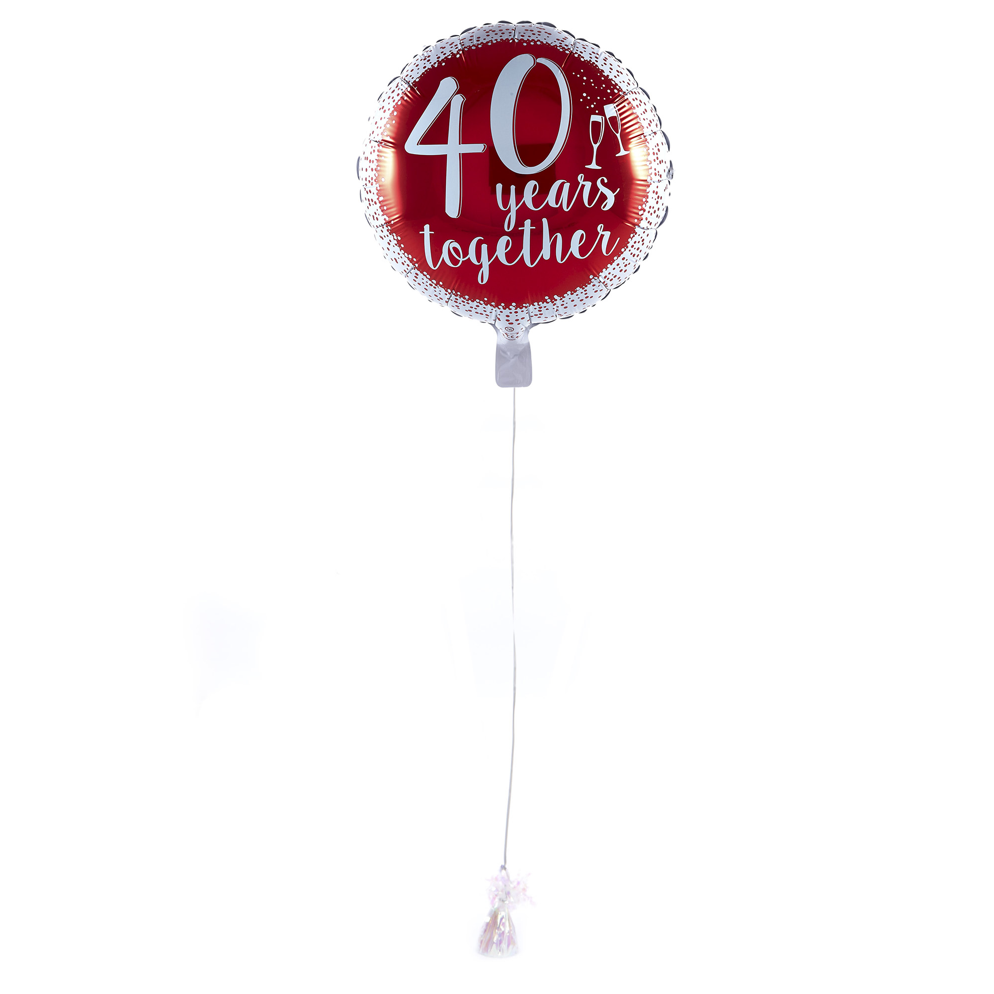 40 Years Together Balloon & Lindt Chocolates - FREE GIFT CARD!