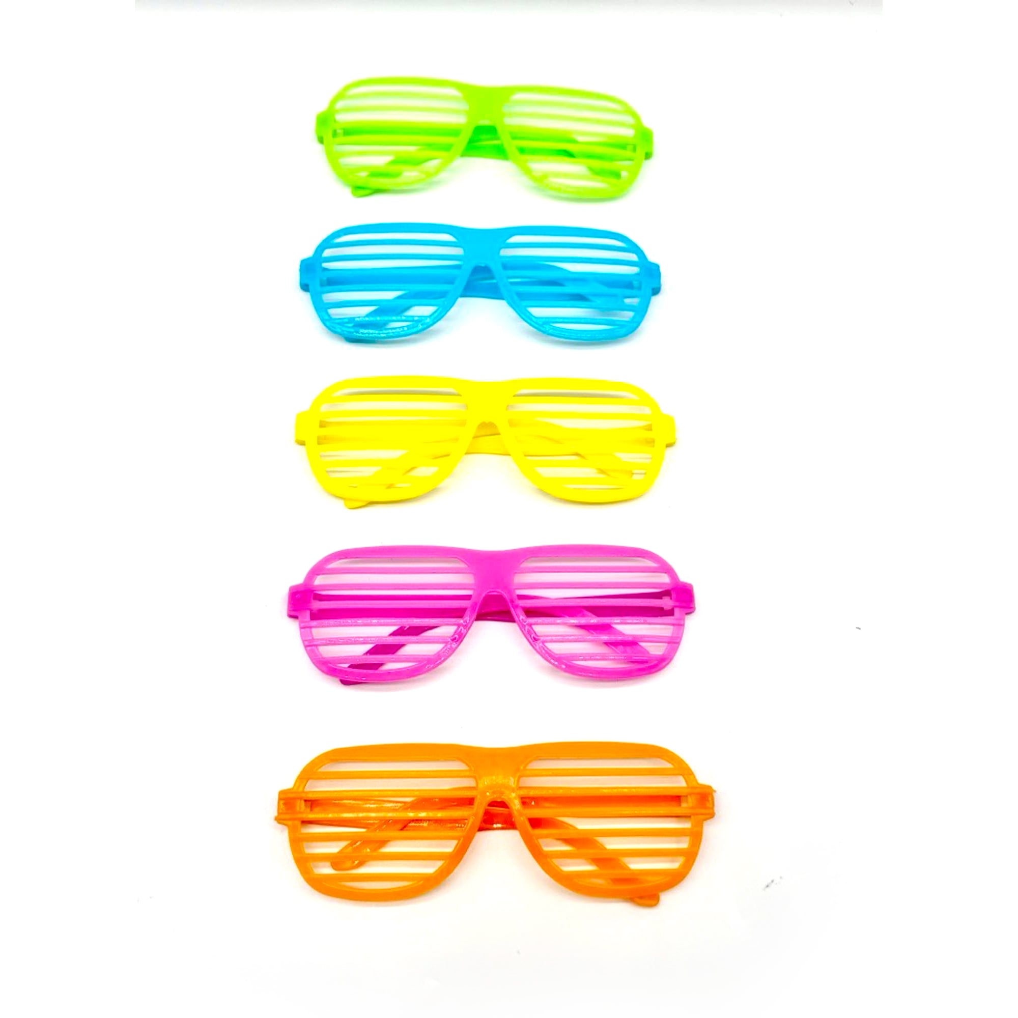 Neon Glasses - Pack of 5