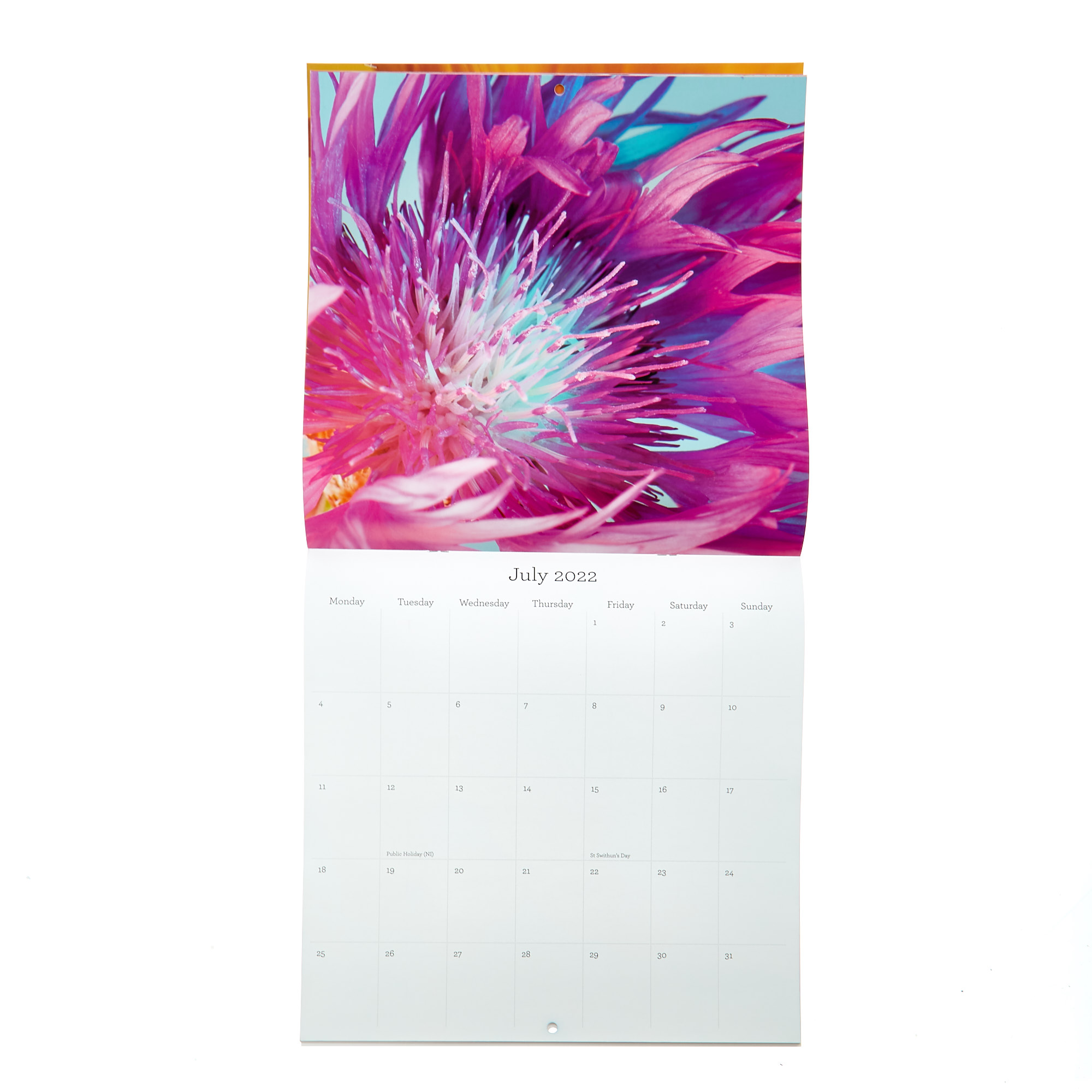 Square 2022 Flowers Calendar 