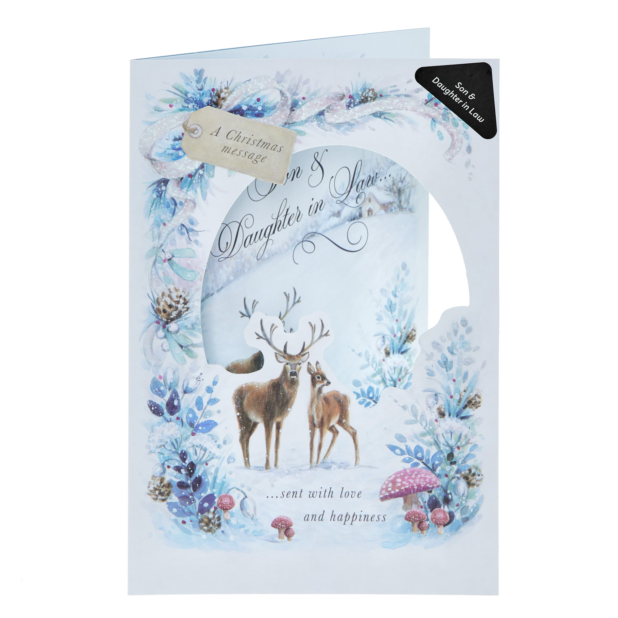 Son & Daughter in Law Deer Christmas Card