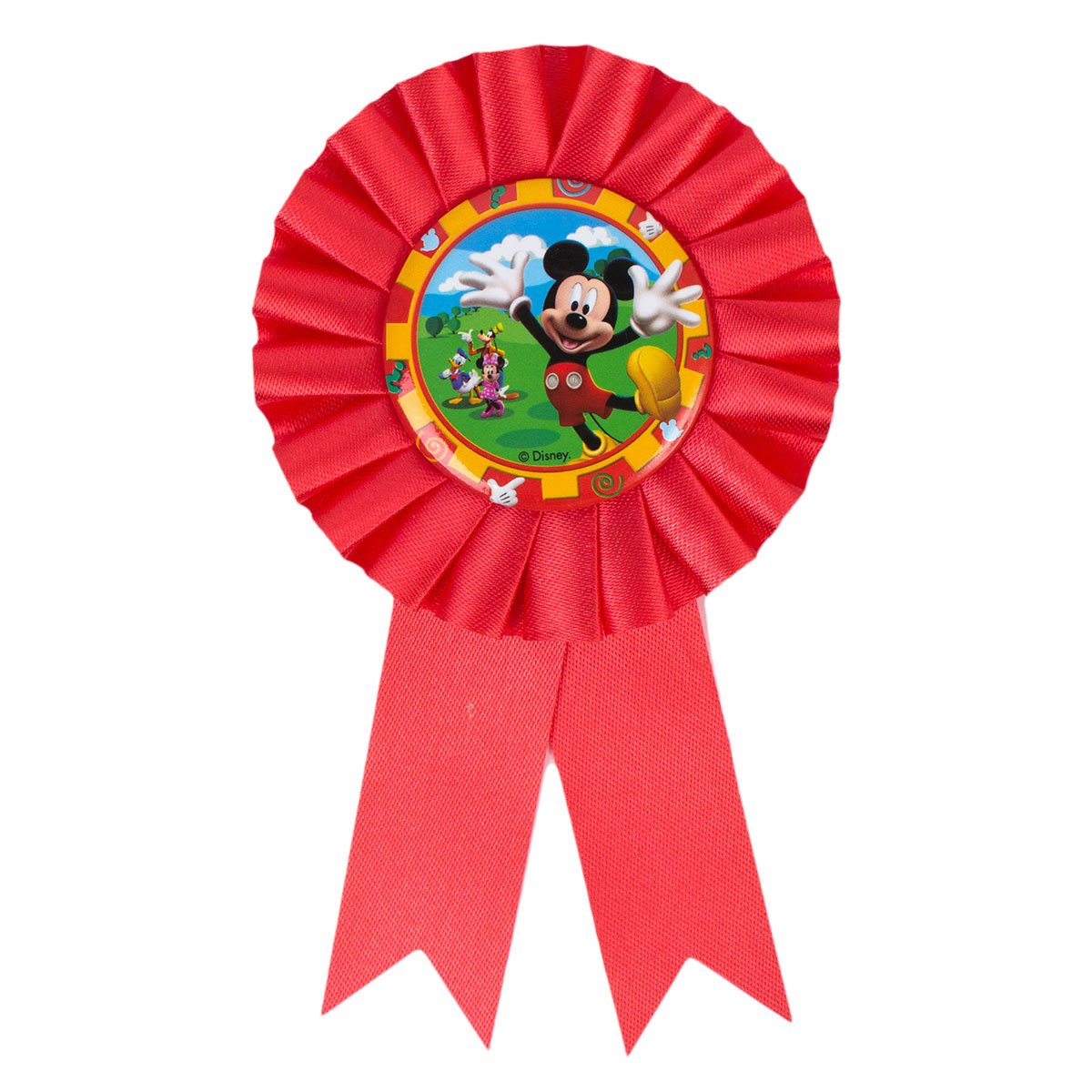 Disney Mickey Mouse Red Rosette Ribbon