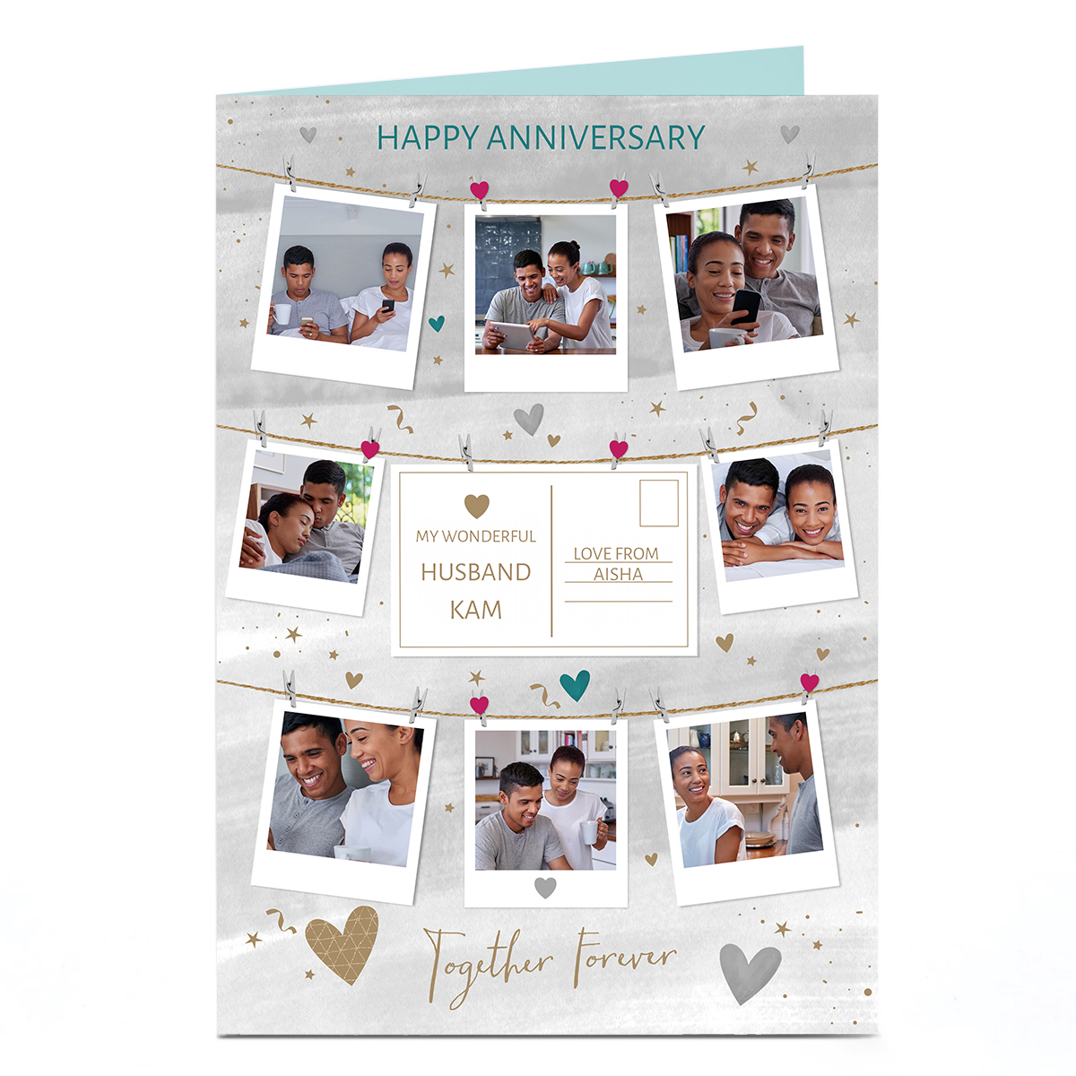 Photo Anniversary Card - Husband Together Forever