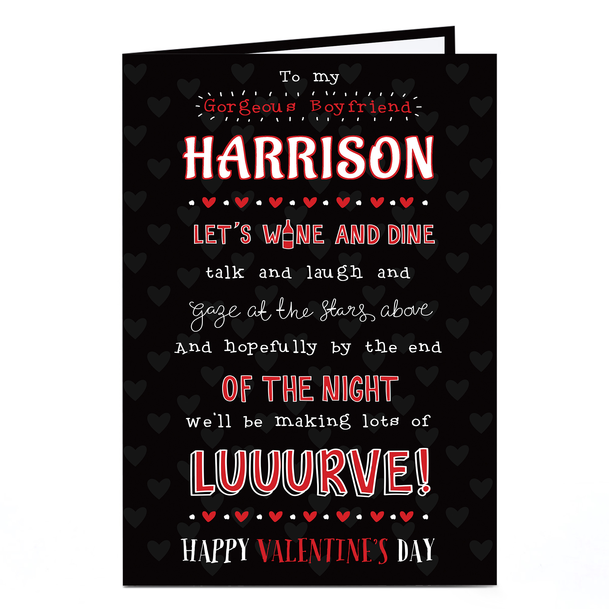 Personalised Valentine's Card - Making Luuurve