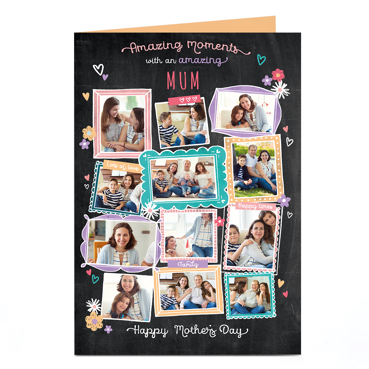  Personalised Mother's Day Photo Card - Amazing Moments