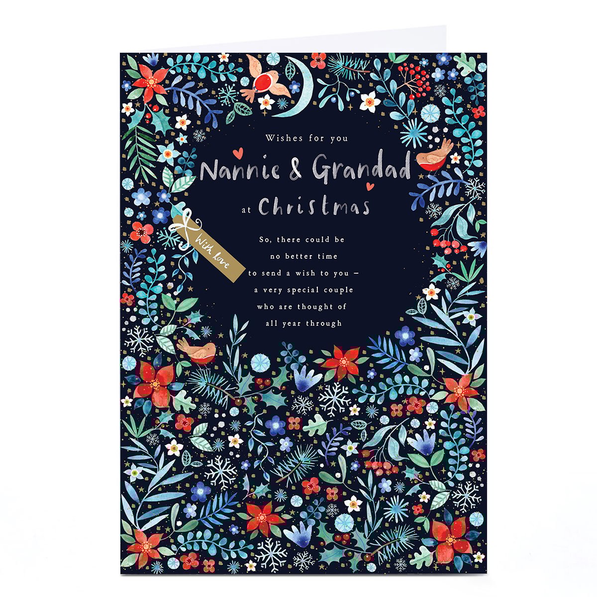 Christmas Card - Wishes For You Nannie & Grandad