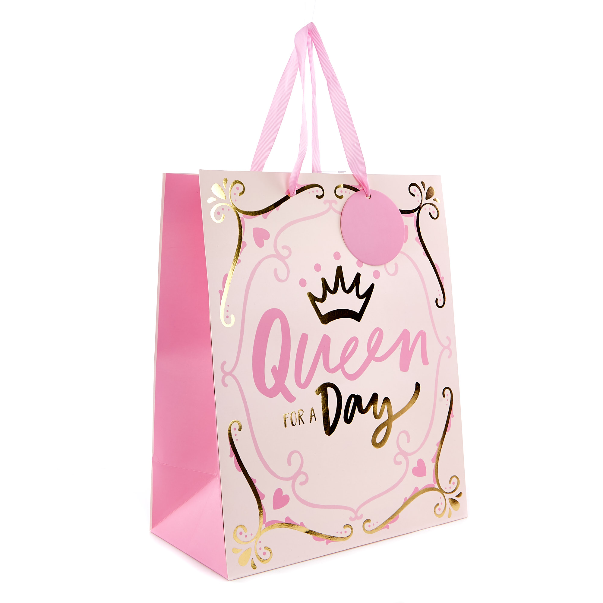 Large Portrait Mother's Day Gift Bag - Queen For A Day