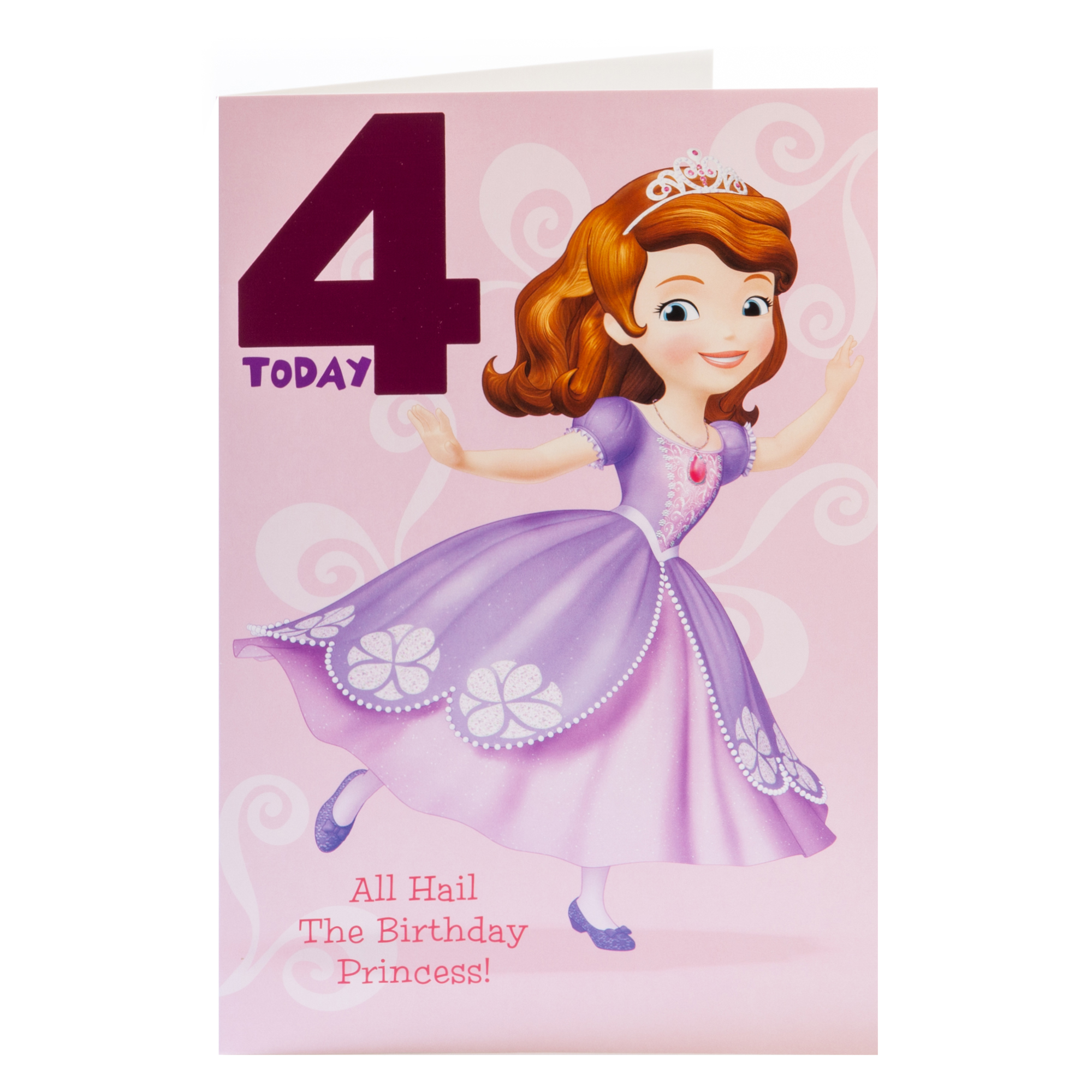 Buy Sofia The First 4th Birthday Card for GBP 0.99 | Card Factory UK