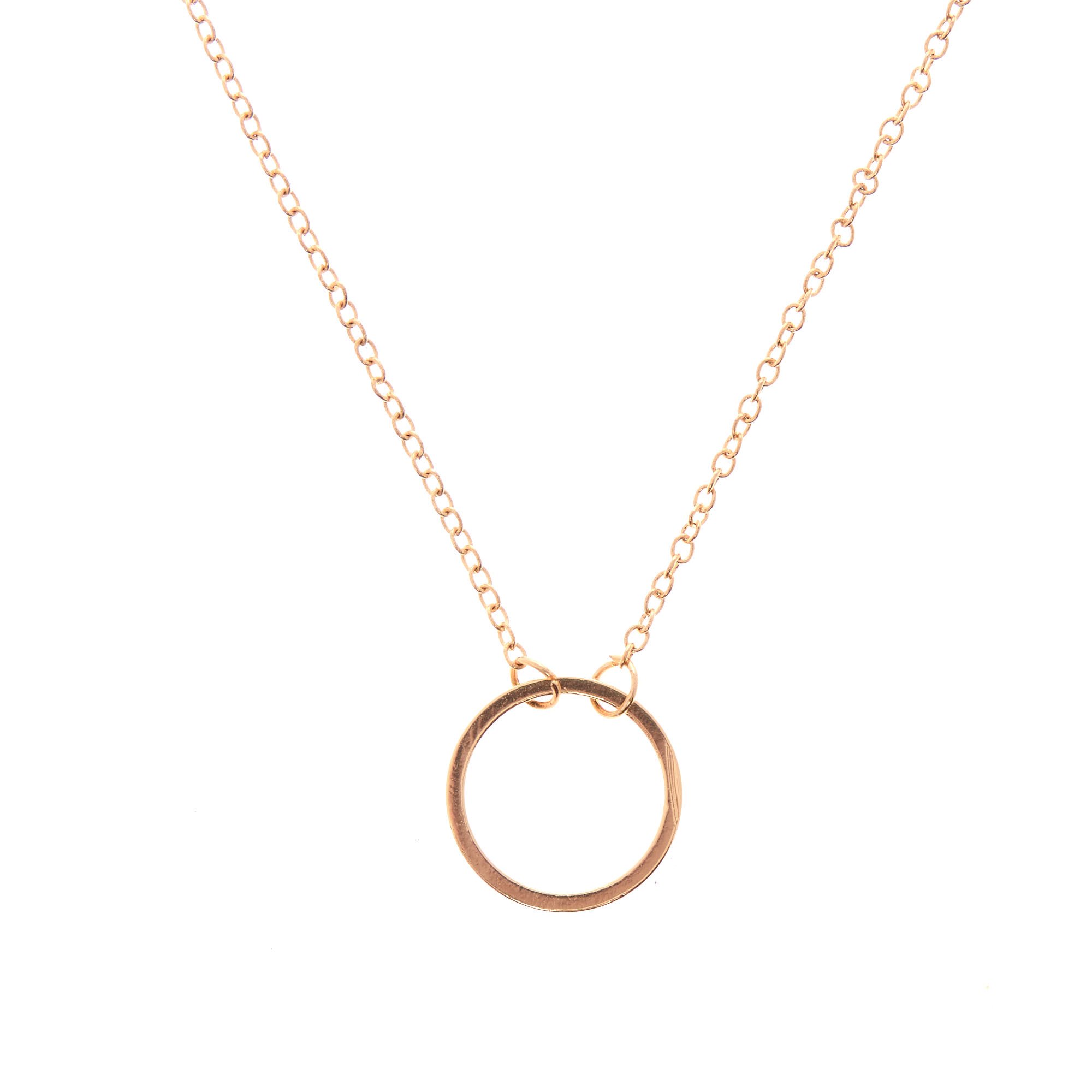 A Little Something Just For You Circle Pendant Necklace