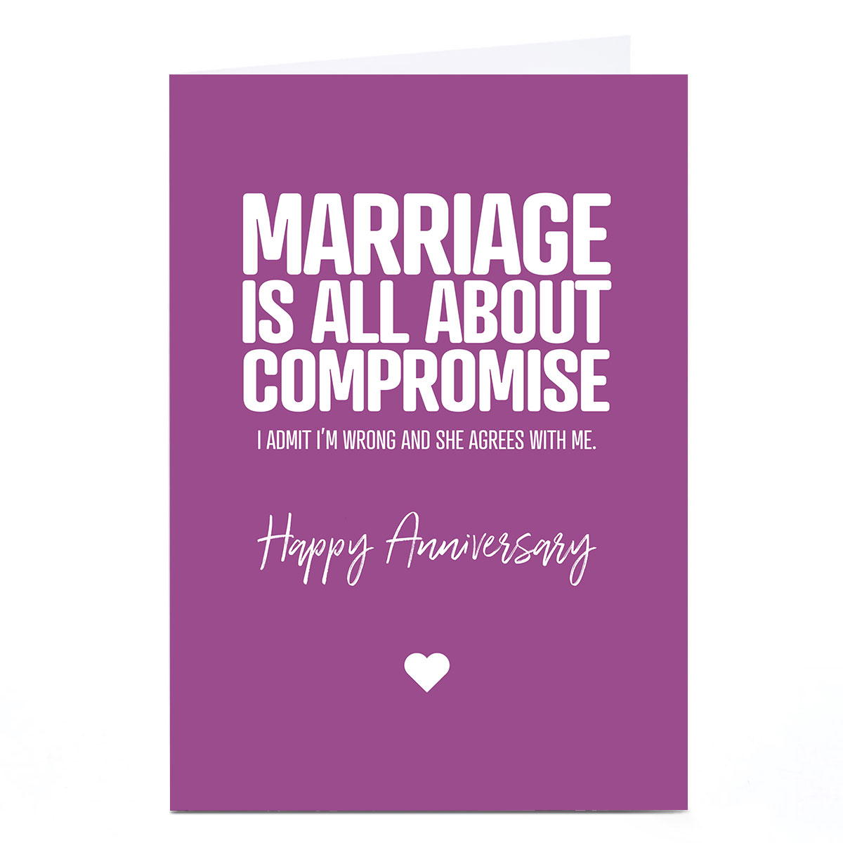 Personalised Punk Cards Anniversary Card - Compromise
