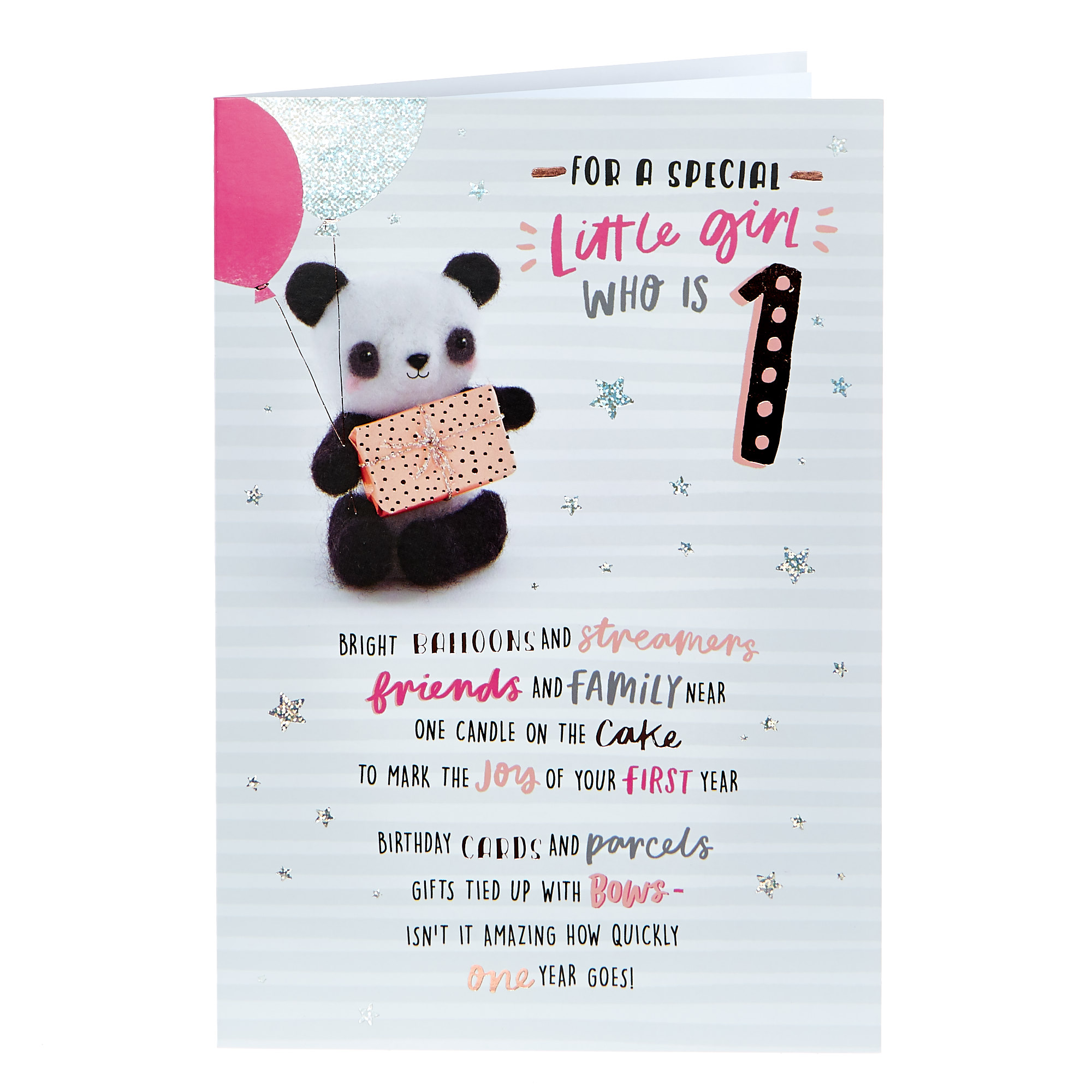 1st Birthday Card - Special Little Girl