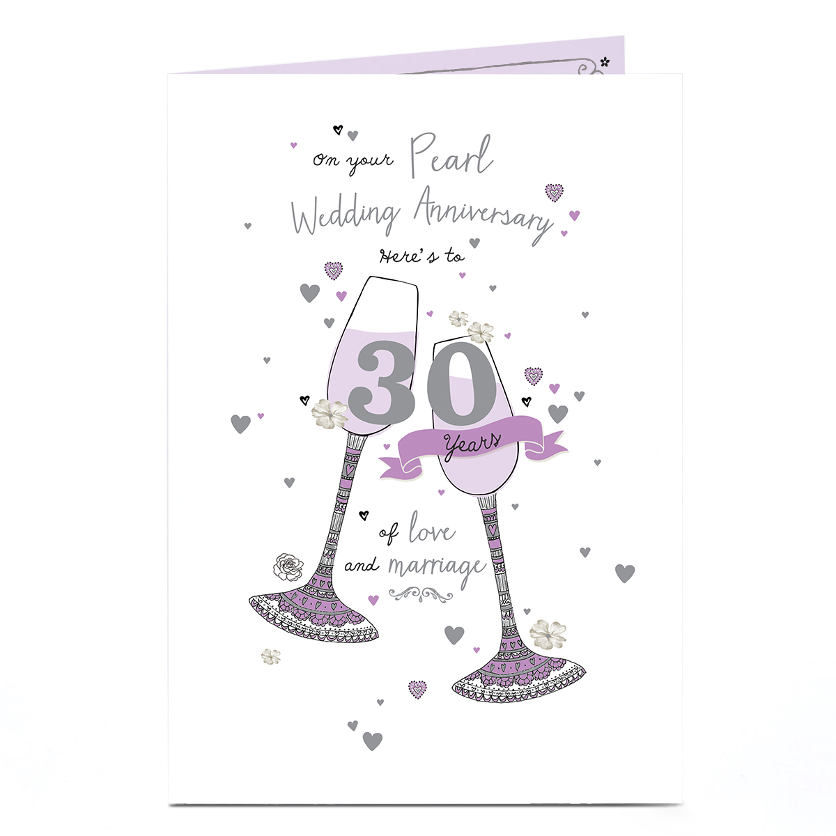30th Anniversary Card - On Your Pearl Wedding Anniversary