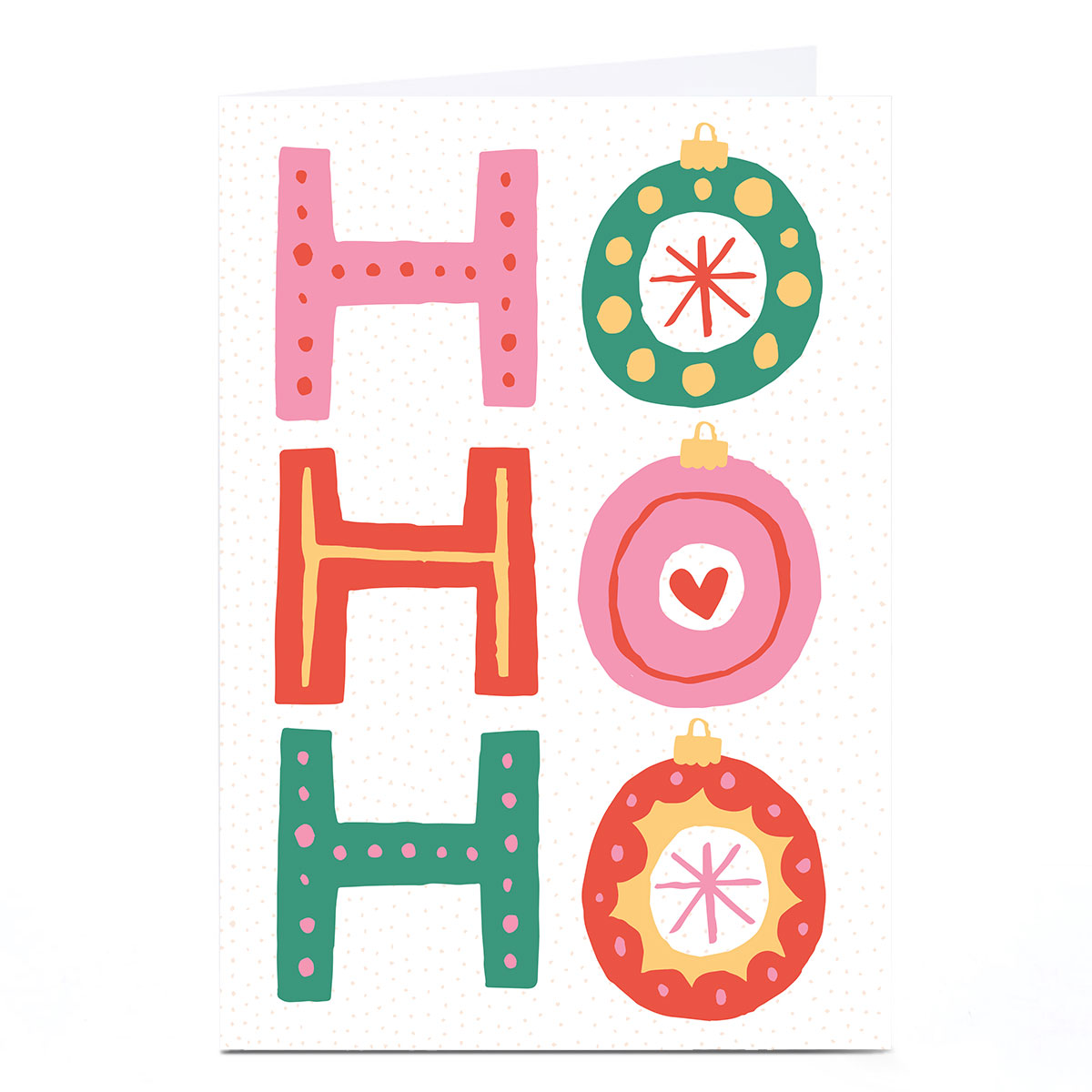 Personalised Nikki Miles Christmas Card - Ho Ho Ho