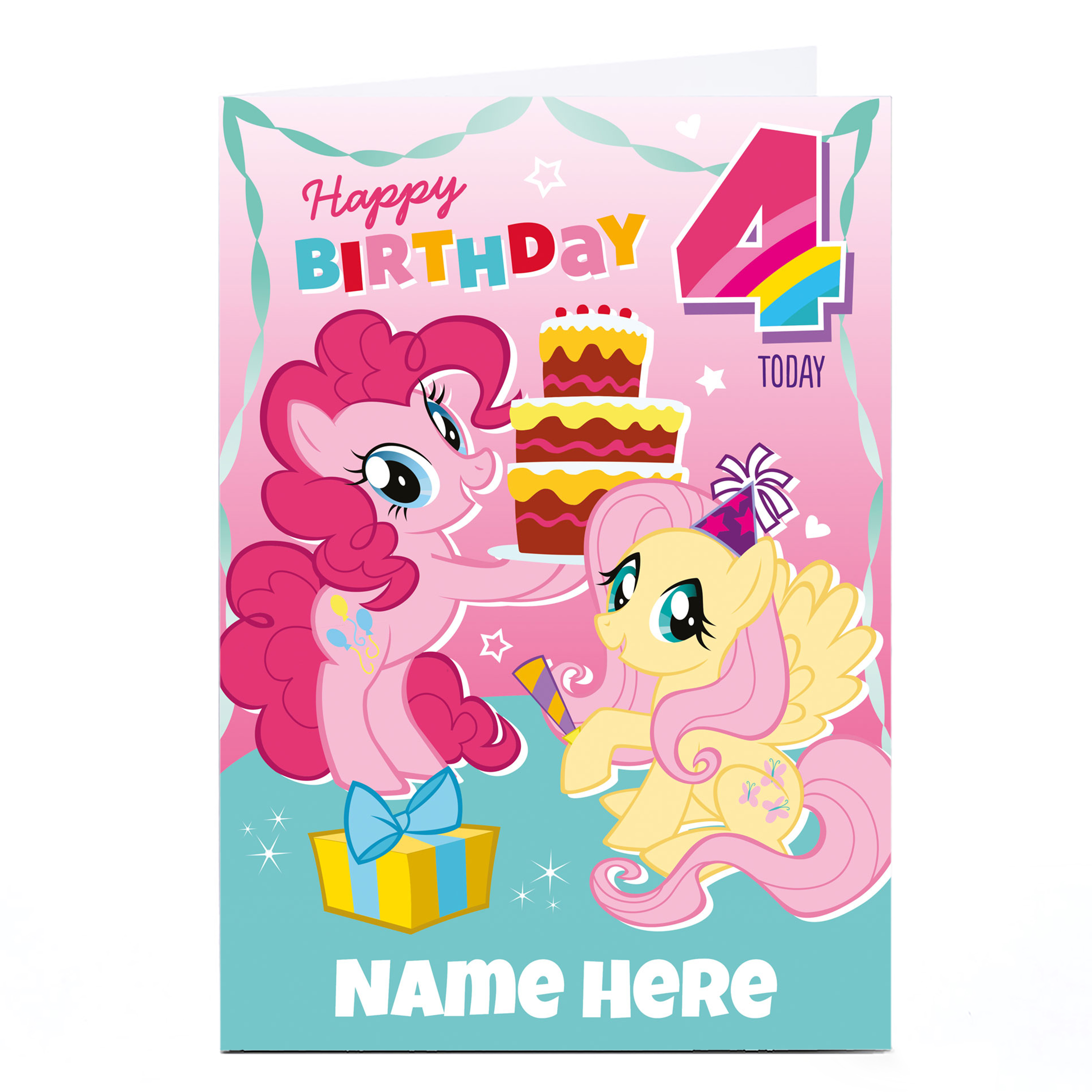 Personalised My Little Pony Card - 4 Today