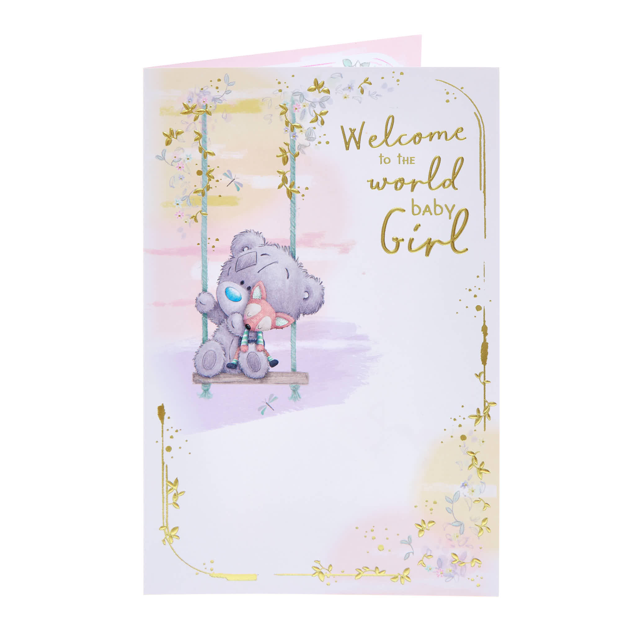 Me To You Tatty Teddy Welcome To The World New Baby Girl Card