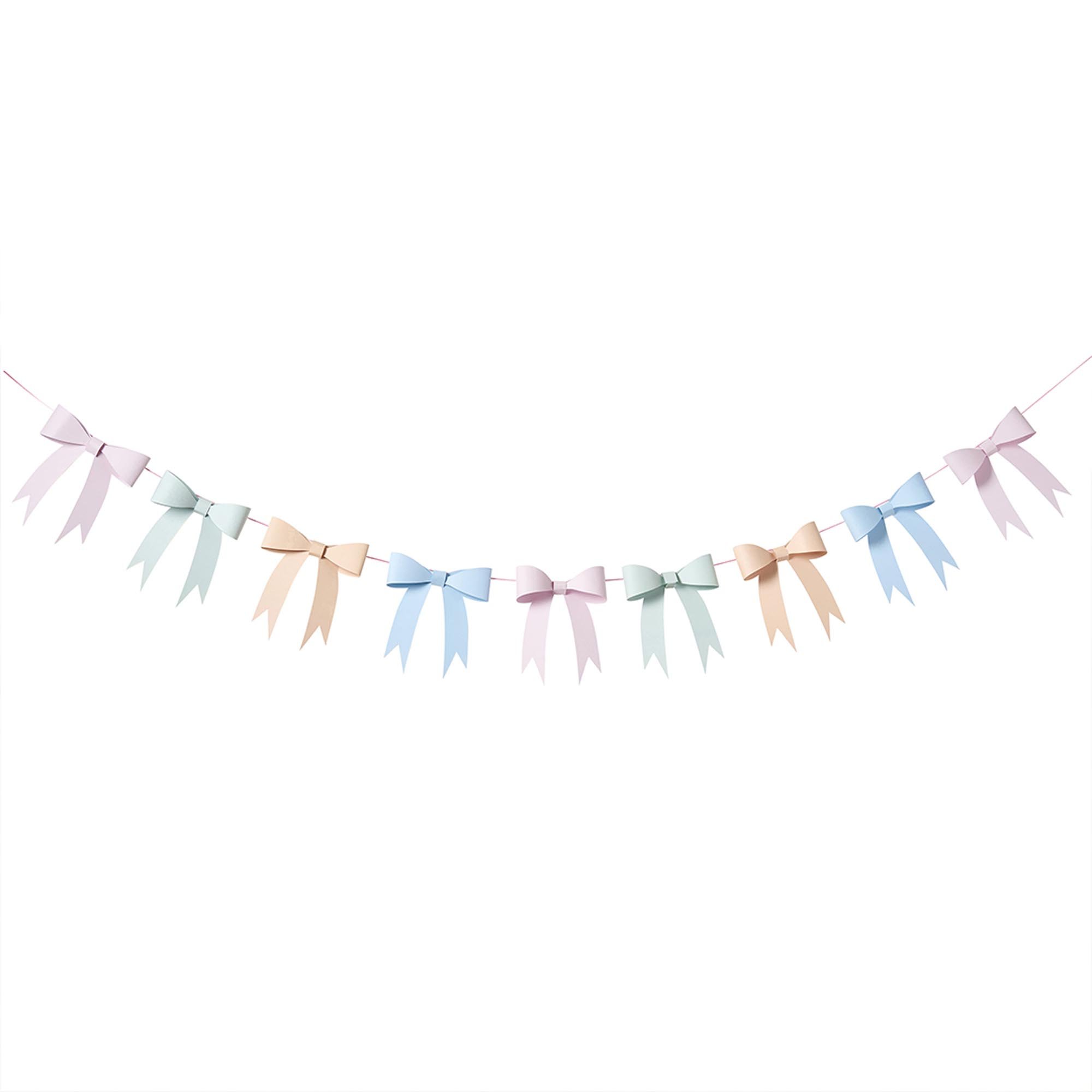 Tea Party 3D Card Bow Garland 2.5m