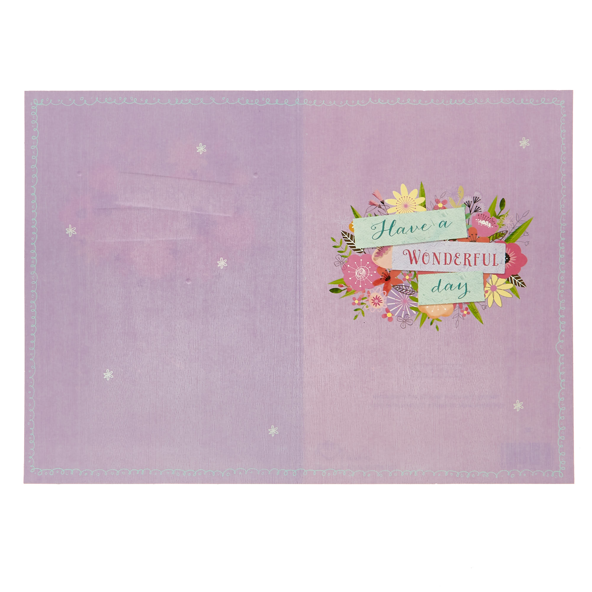 Birthday Card - Birthday Wishes Floral