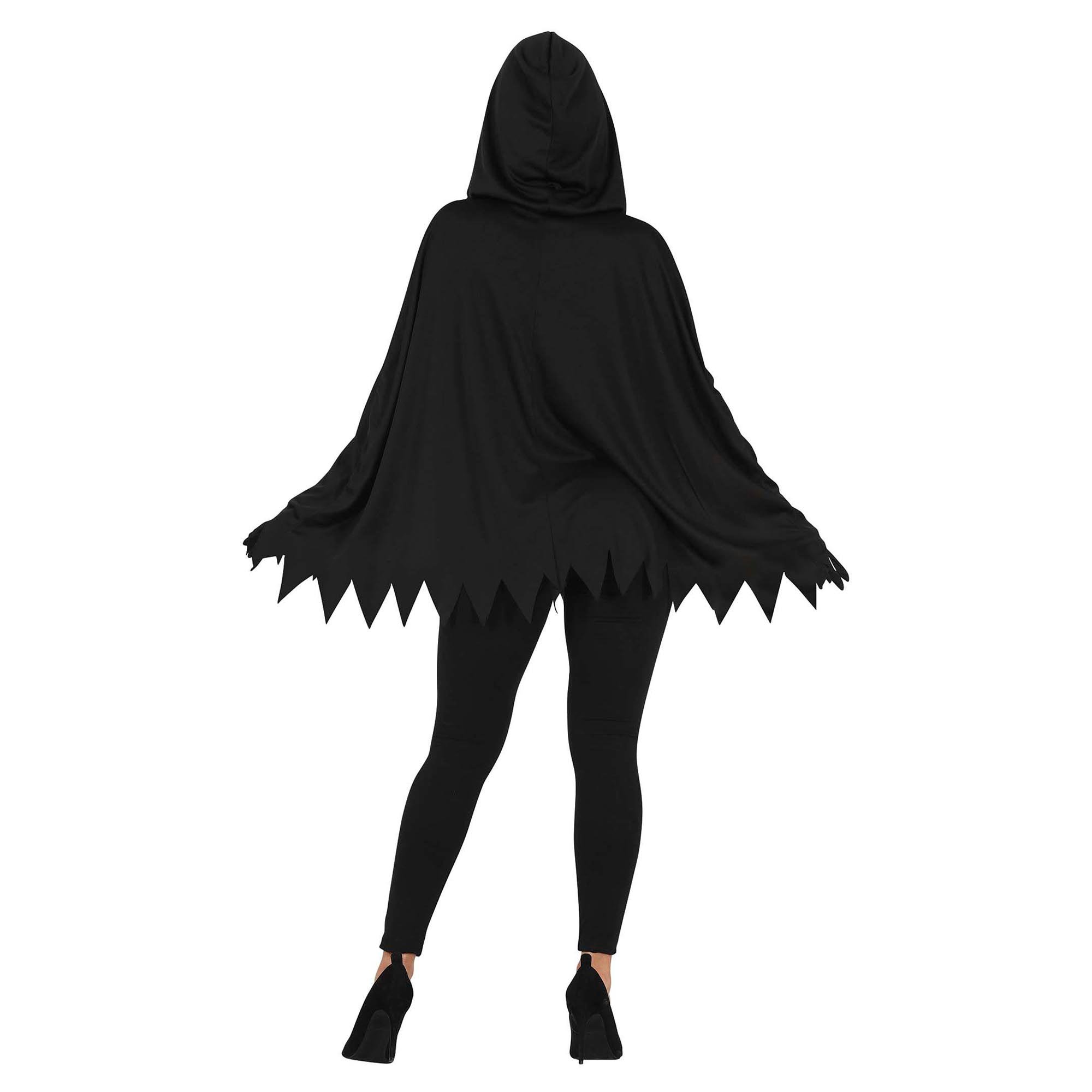 Skeleton Poncho Adult Fancy Dress Costume (Large)