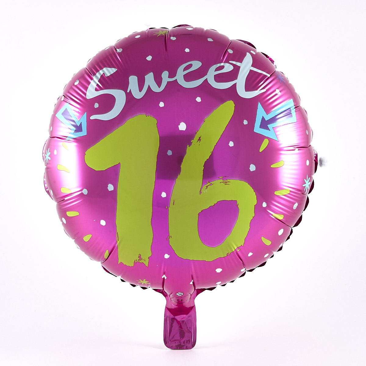 Sweet 16 Pink Foil Helium Balloon