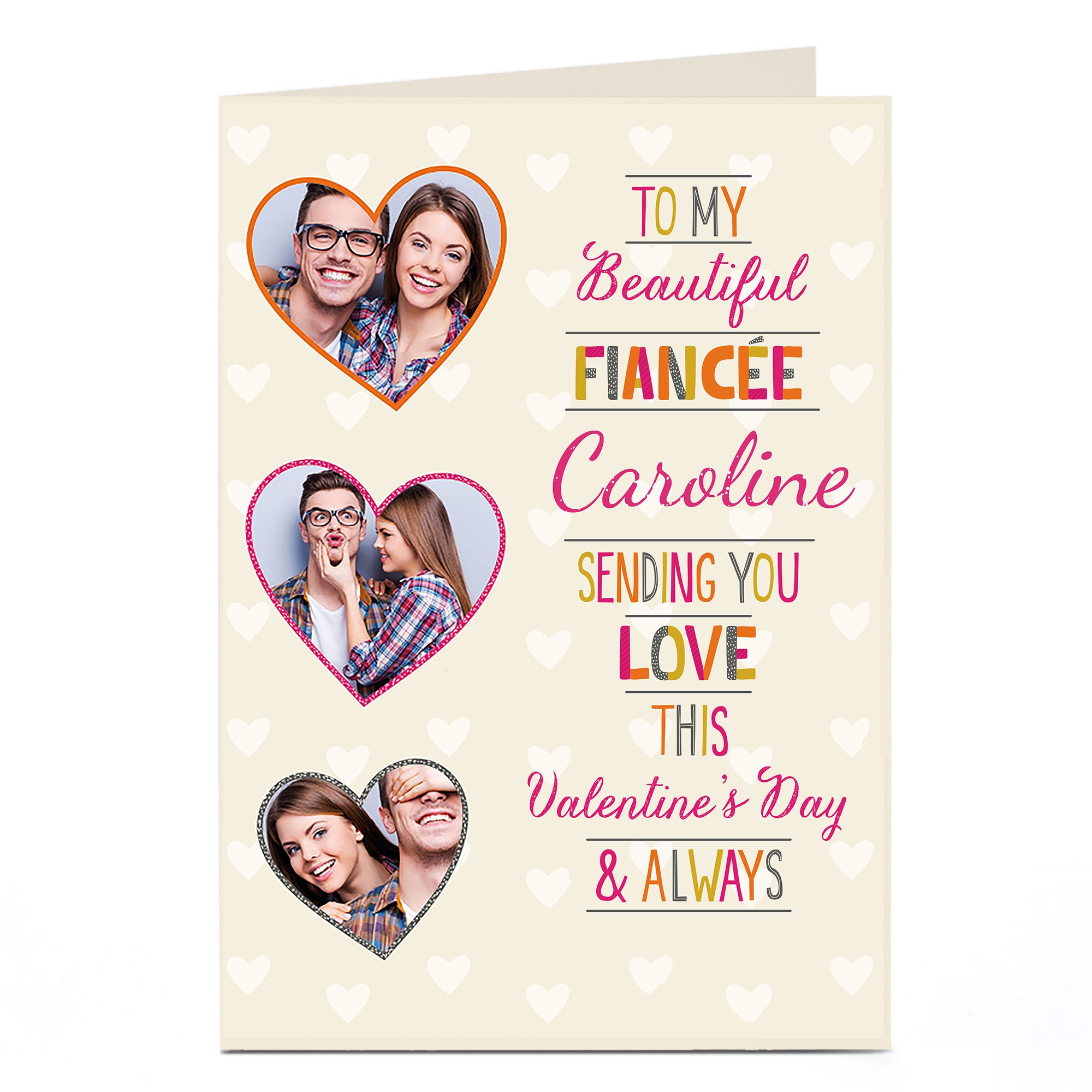 Photo Valentine's Card - Beautiful Fiancee