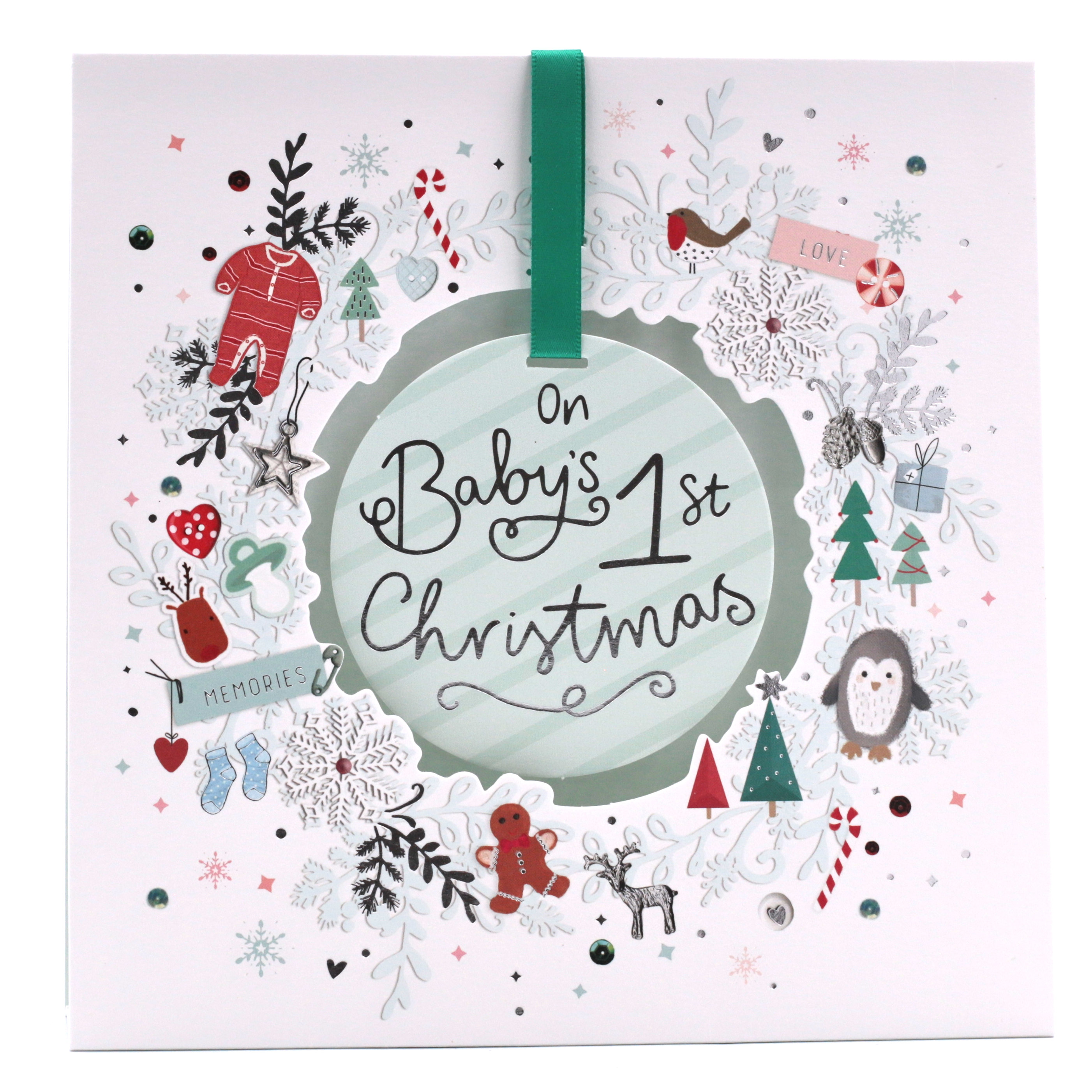 Exquisite Collection Christmas Card - BabyÃ¢â‚¬â„¢s First Christmas