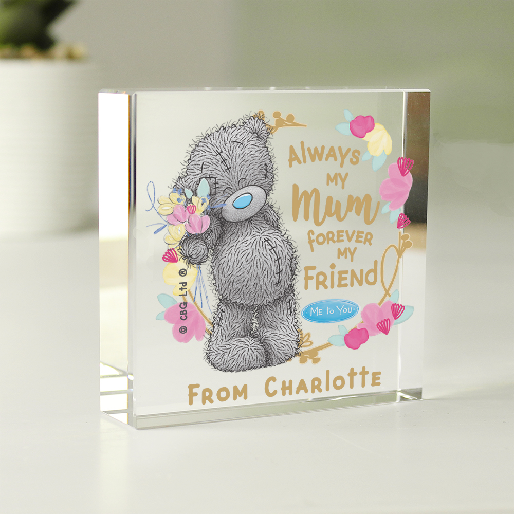 Personalised Me To You Forever My Friend Crystal Token