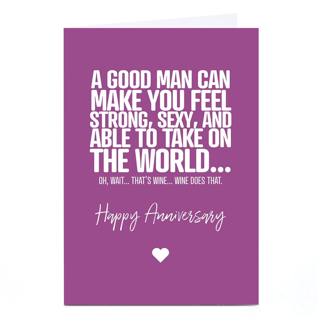 Personalised Punk Cards Anniversary Card - That's Wine