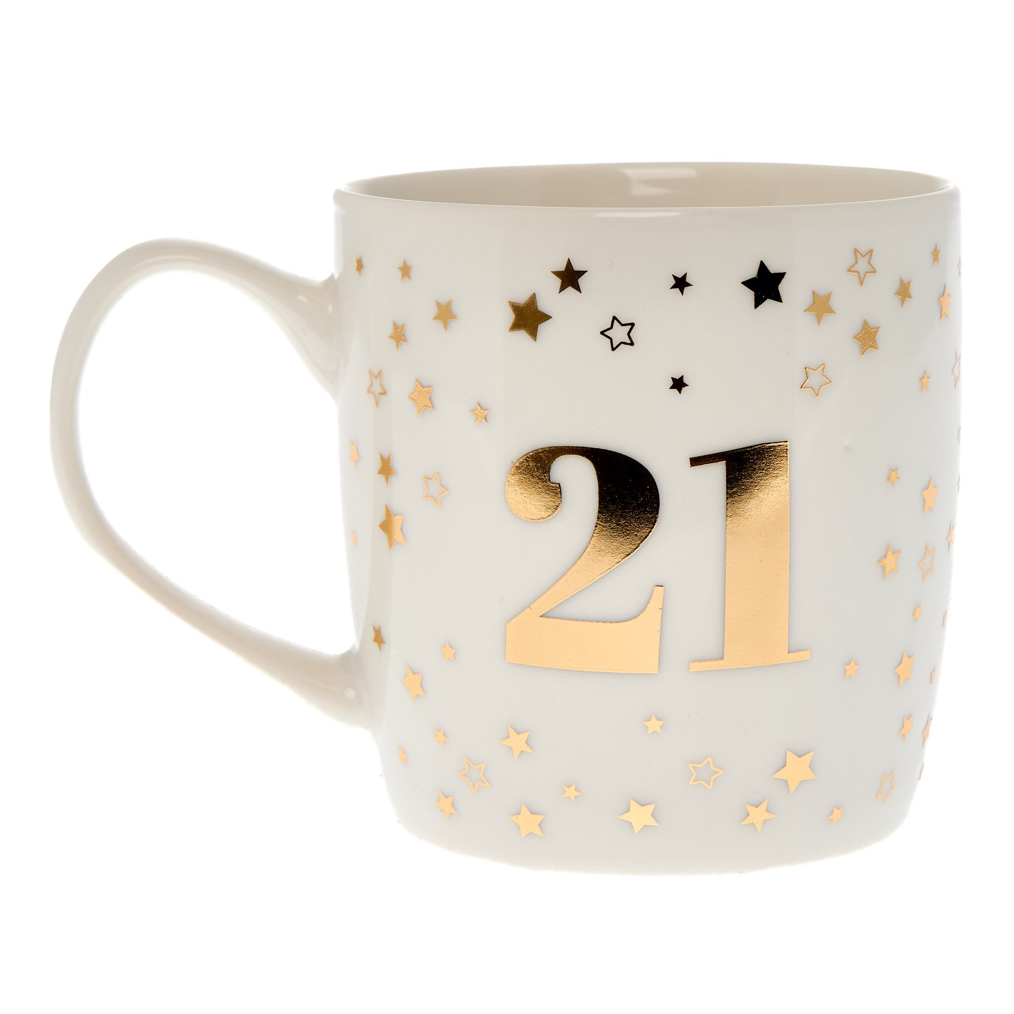 Blue & Gold 21st Birthday Mug In A Box