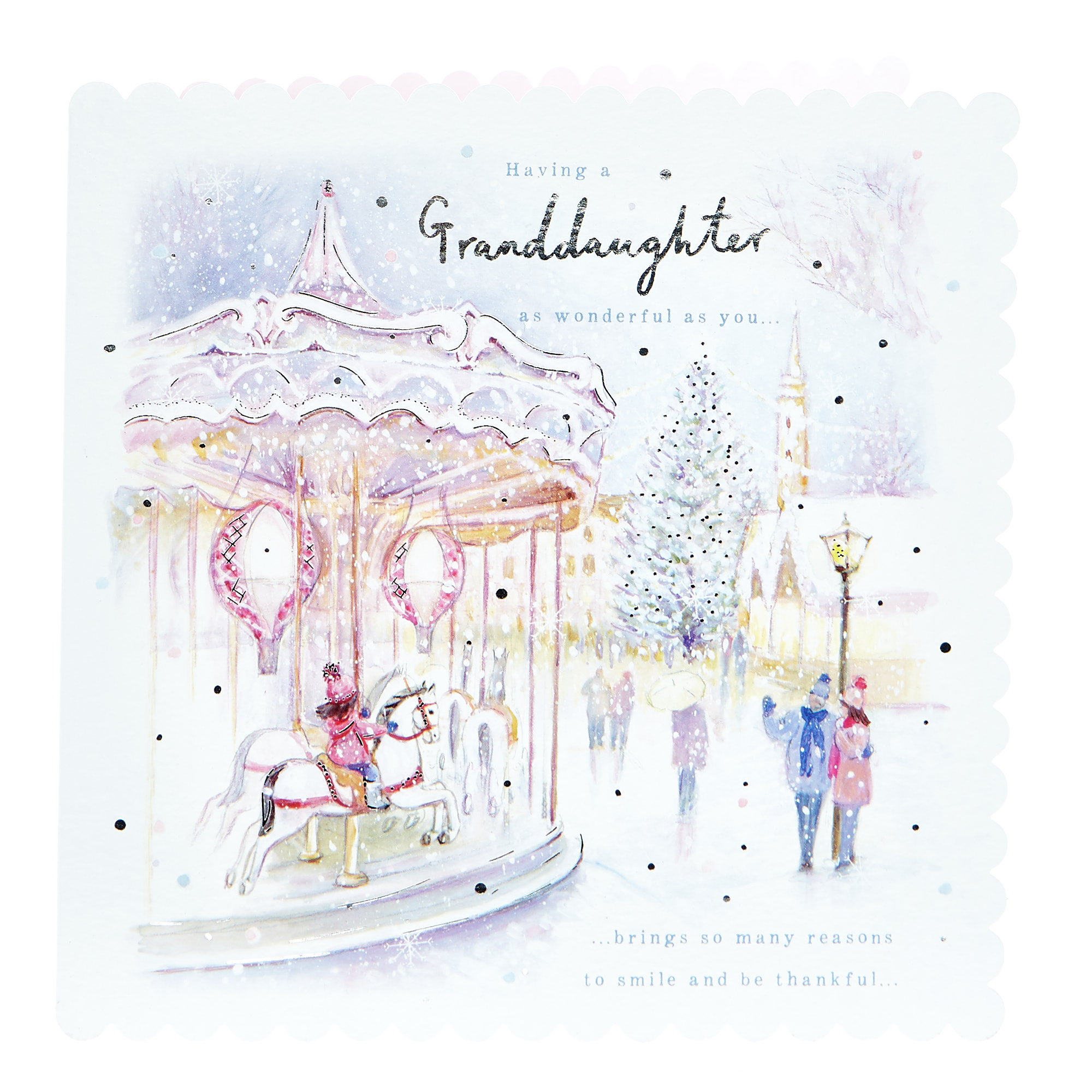 Platinum Collection Christmas Card - Wonderful Granddaughter