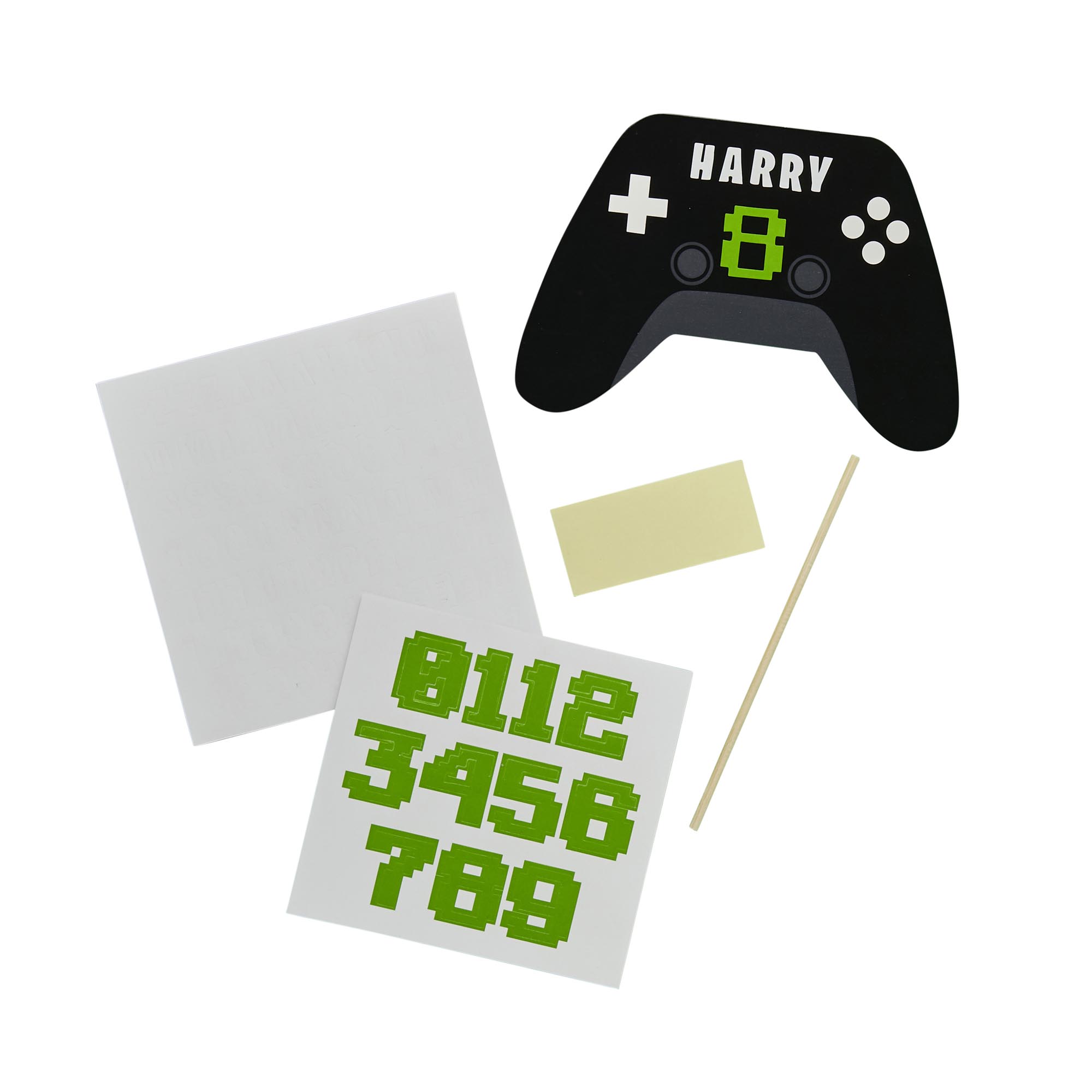 Game Controller Card Cake Topper