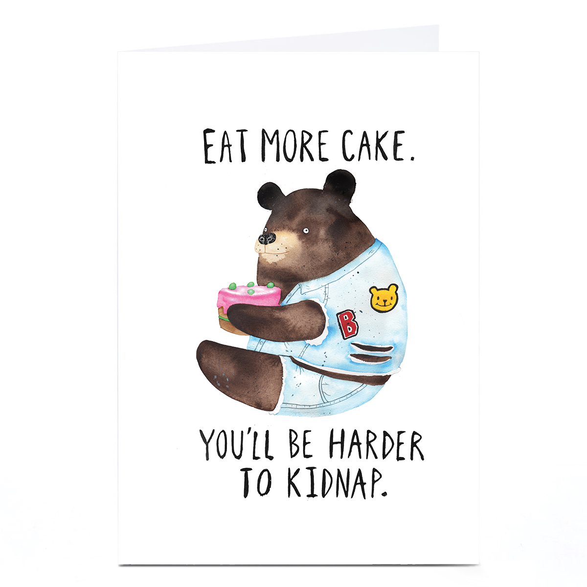 Personalised Jolly Awesome Card - Eat More Cake