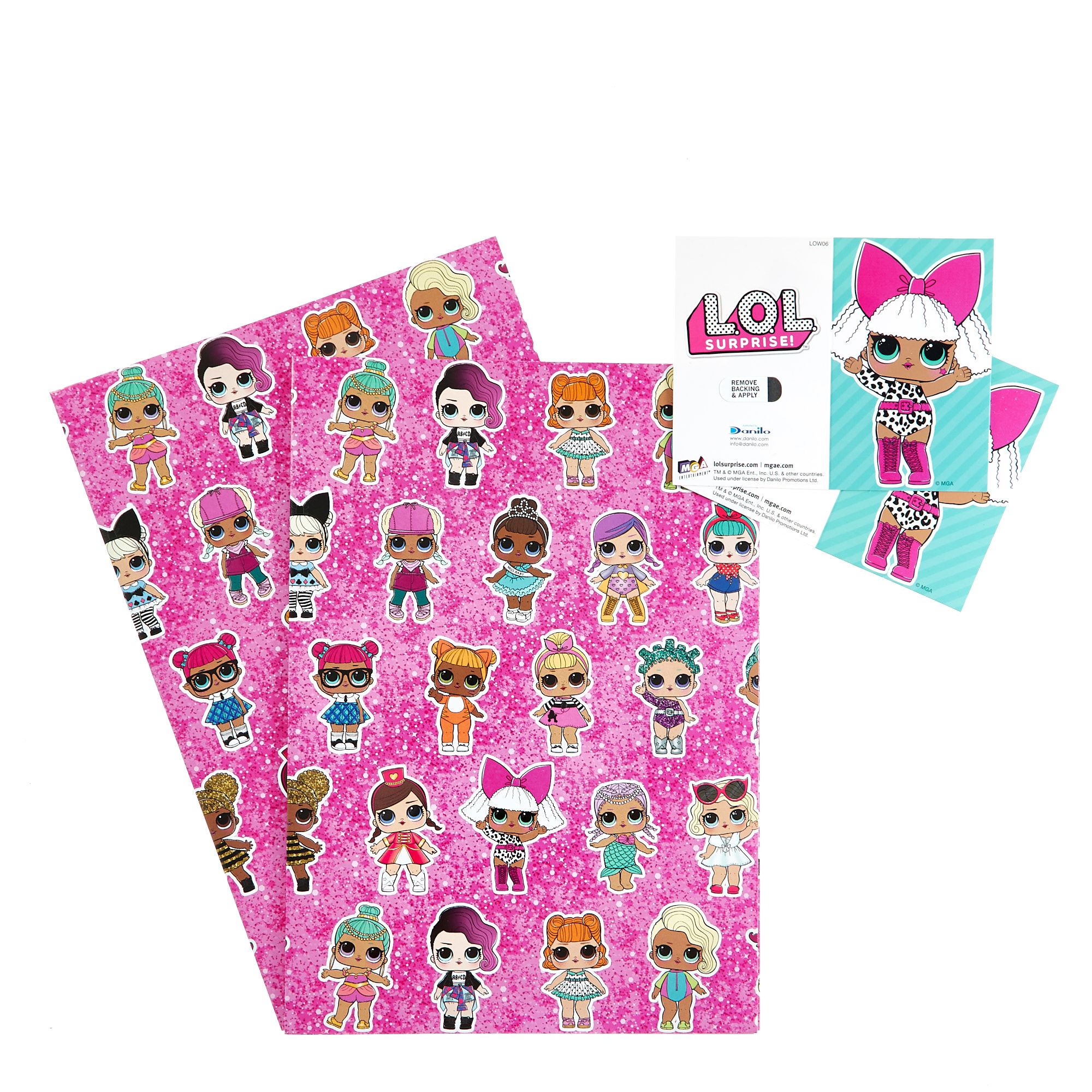 lol dolls wrapping paper