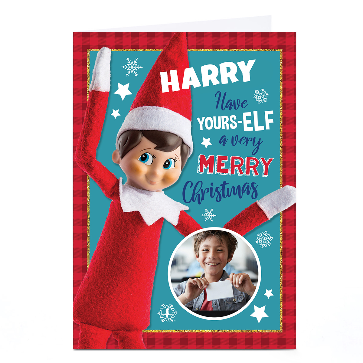 Photo Elf on The Shelf  Christmas Card