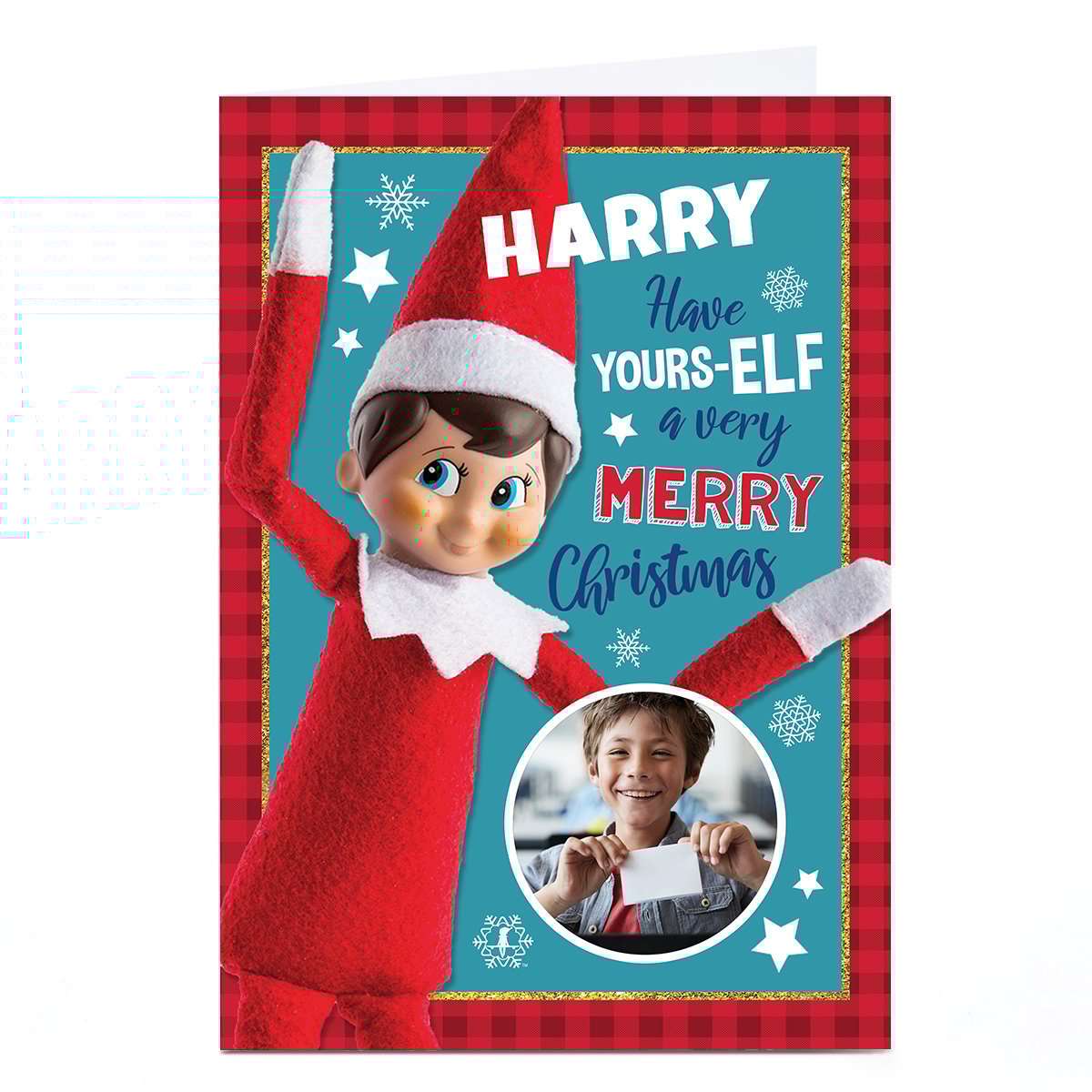 Photo Elf on The Shelf  Christmas Card