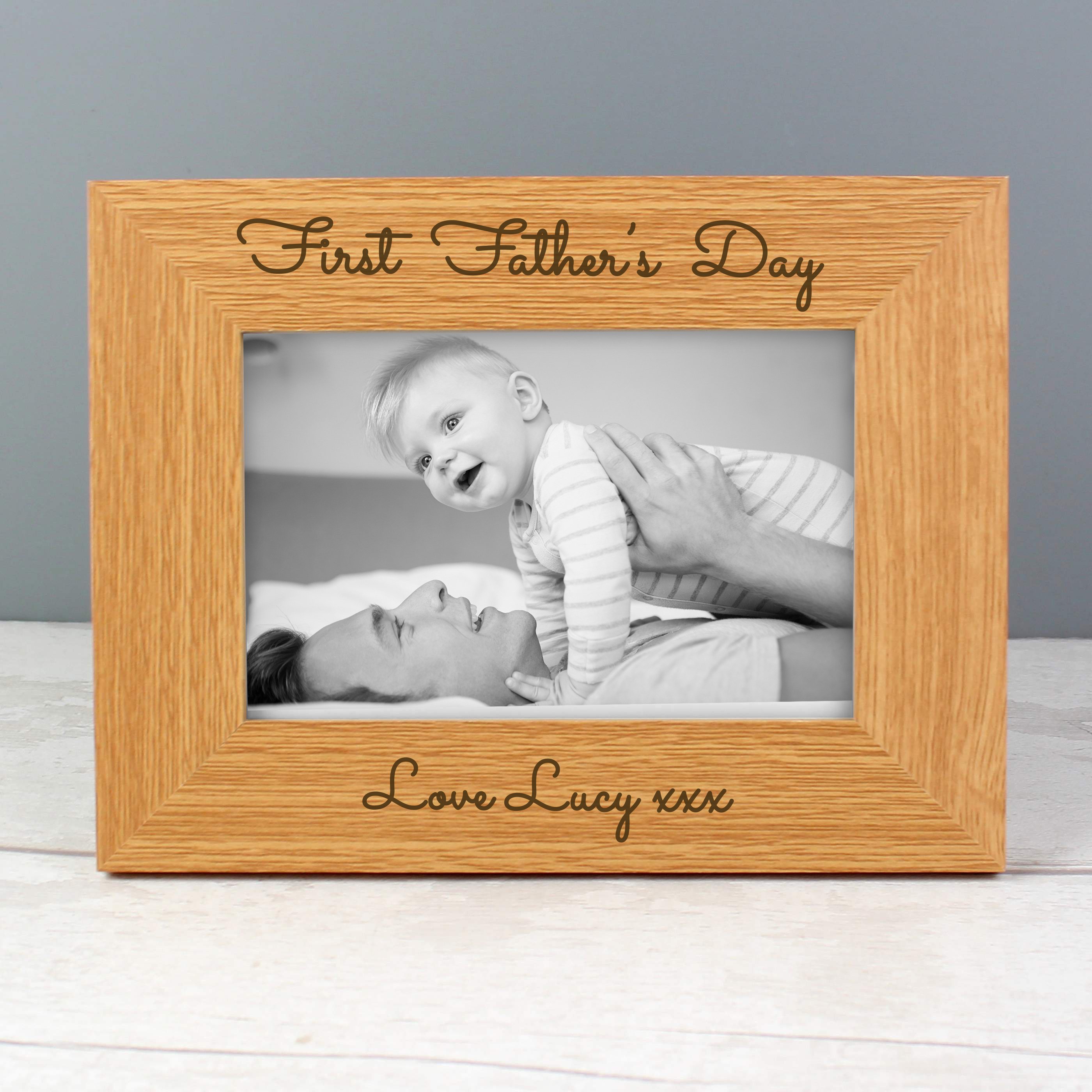 Personalised Wooden Photo Frame - Any Message