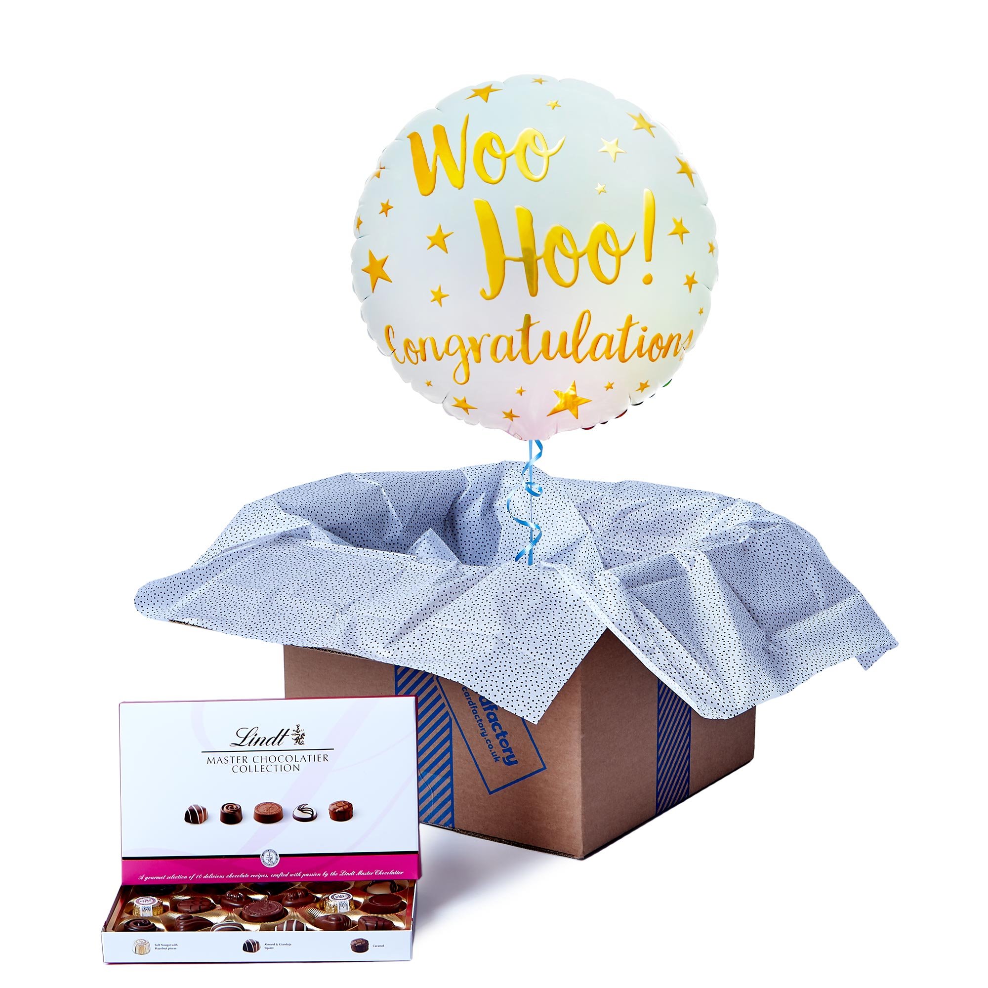 Woo Hoo! Congratulations Balloon & Lindt Chocolates
