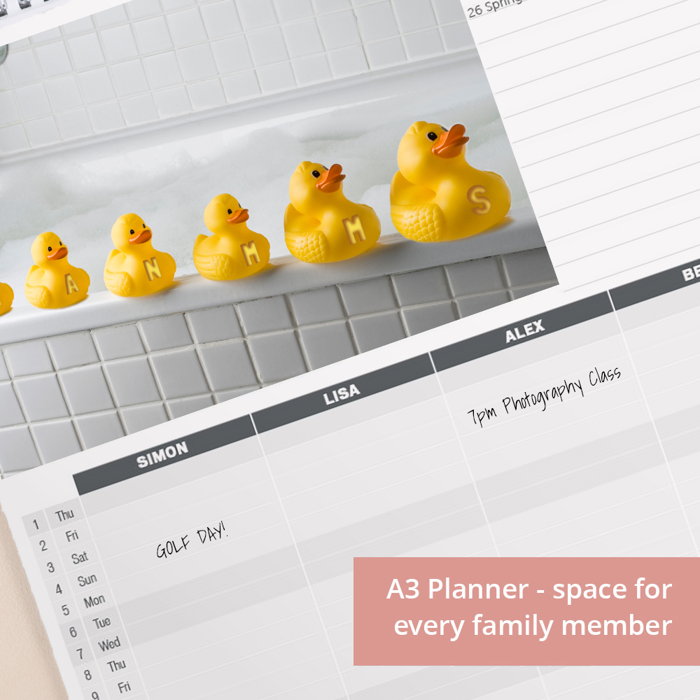 Personalised Our Family Calendar Planner - 11th Edition